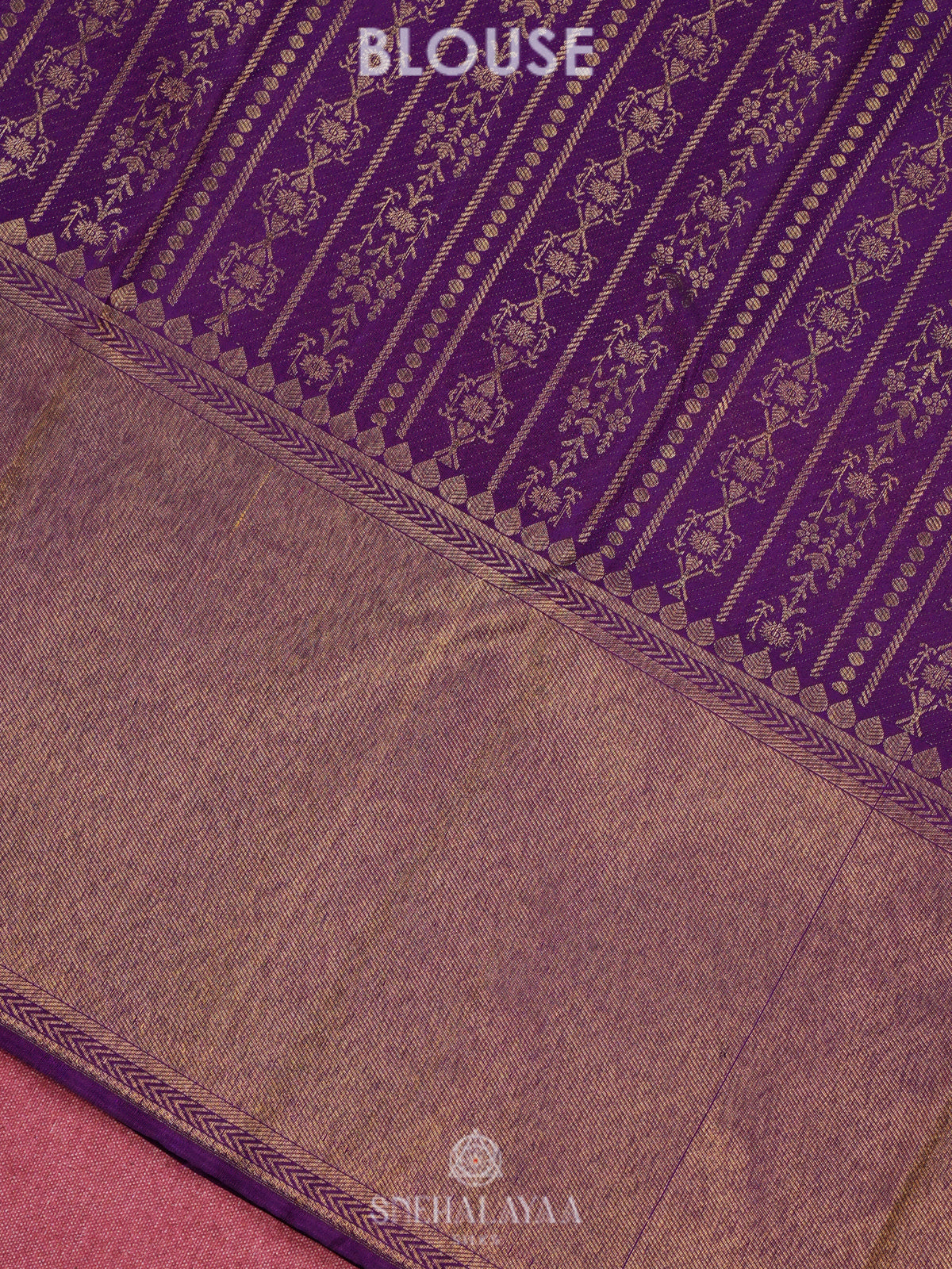 Golden Kanjivaram Silk Saree