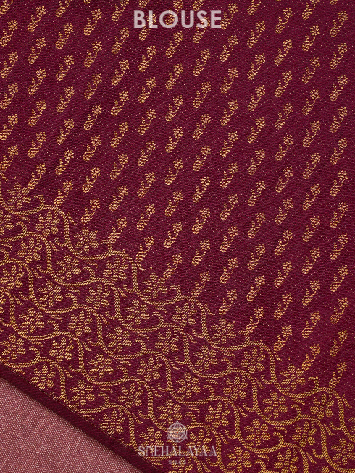 Golden Kanjivaram Silk Saree