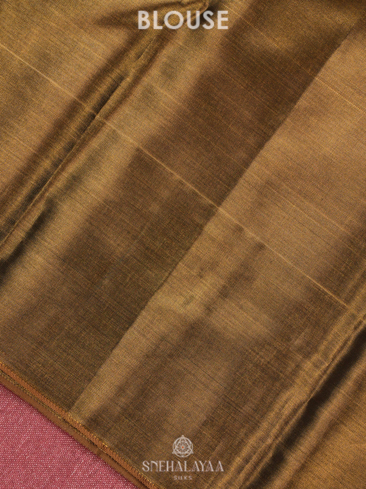 Golden Kanjivaram Silk Saree