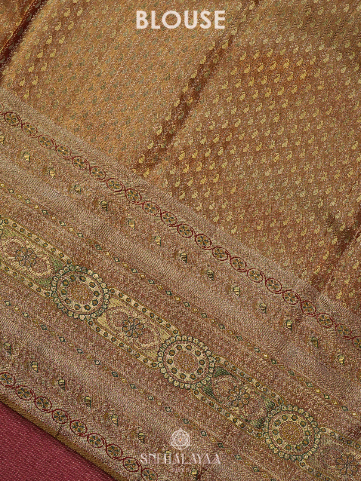 Golden Yellow Kanjivaram Silk Saree