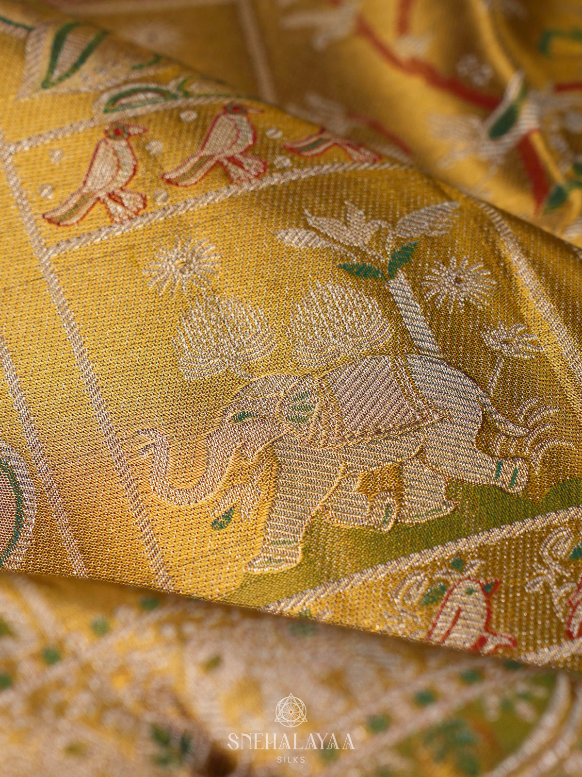 Golden Tissue Kanjivaram Silk Saree