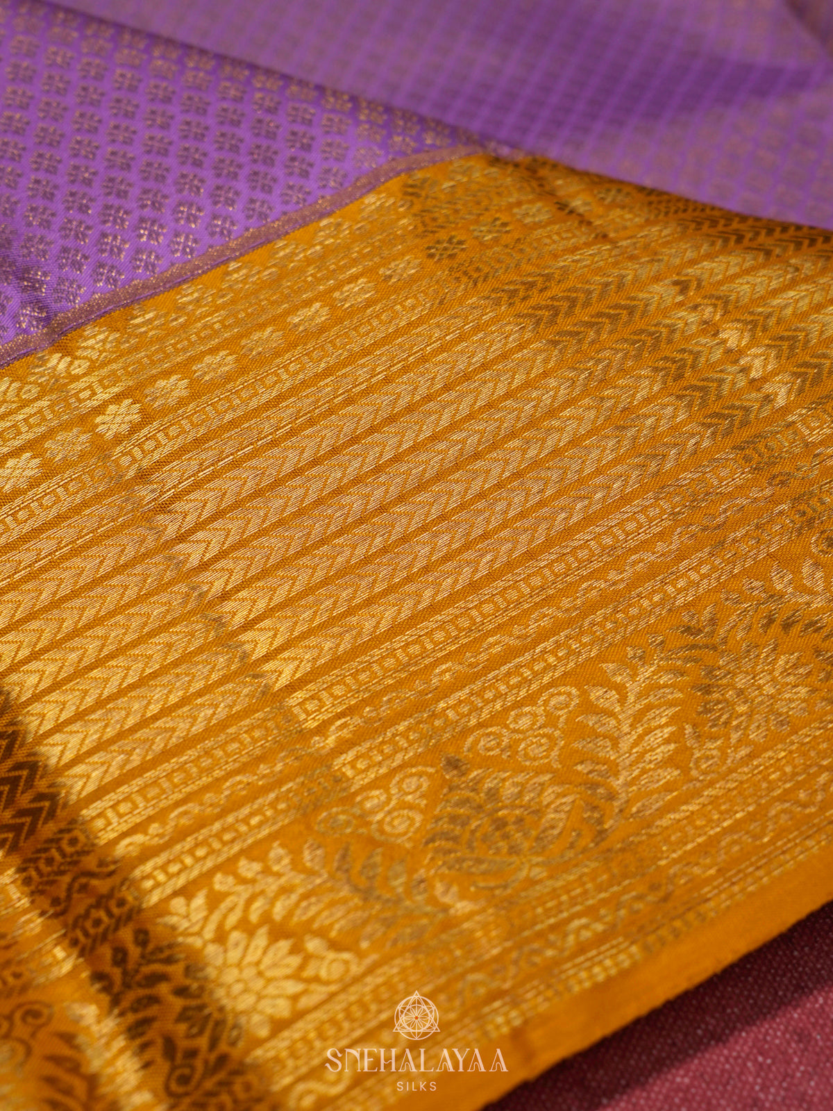 Brown Kanjivaram Silk Saree