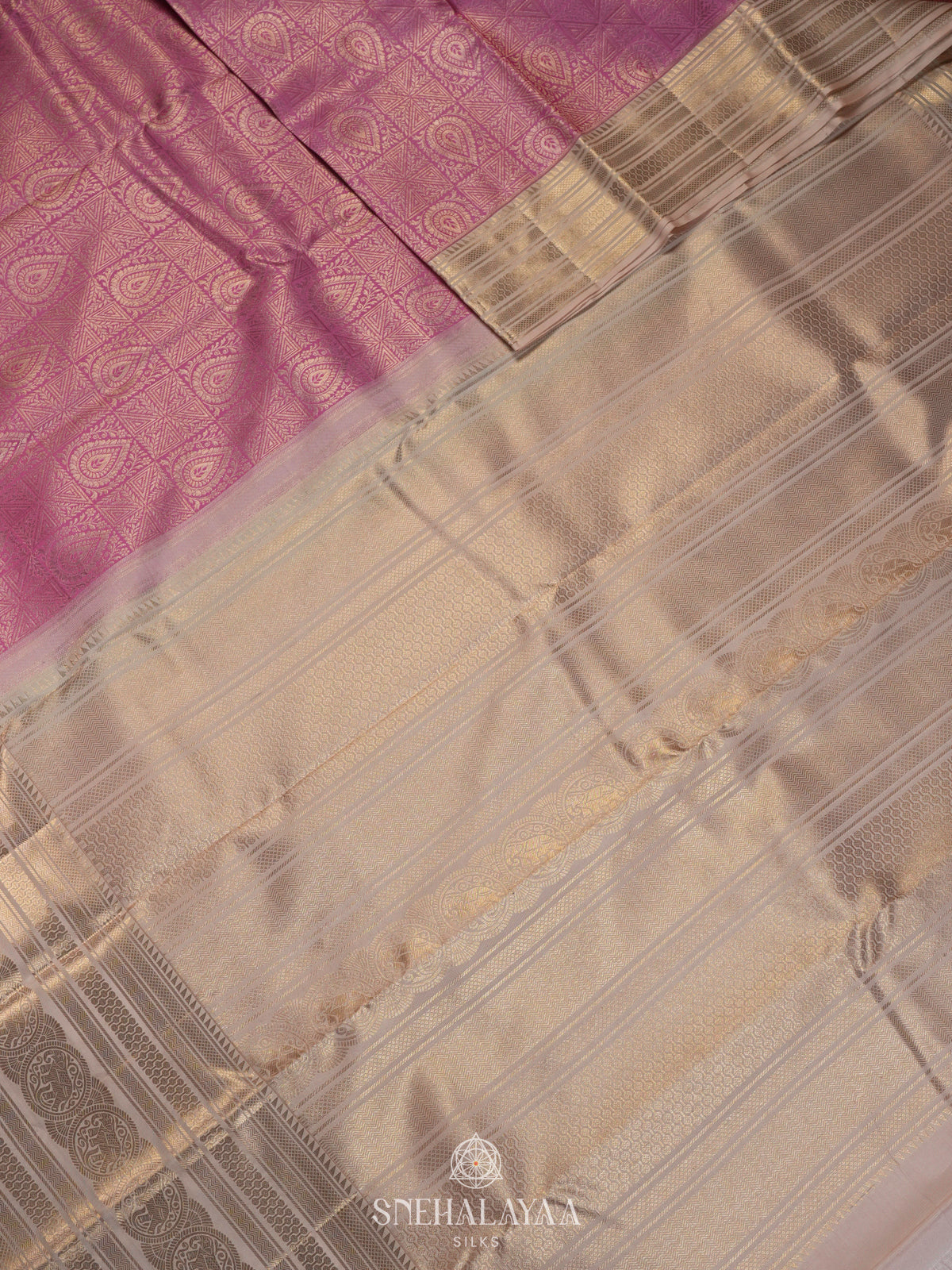 Purple Kanjivaram Silk Saree