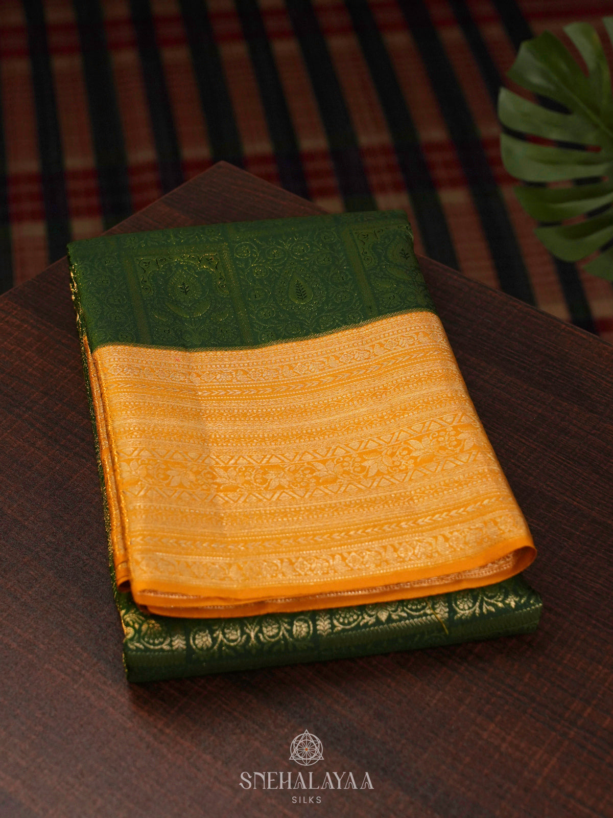 Peacock Blue Kanjivaram Silk Saree