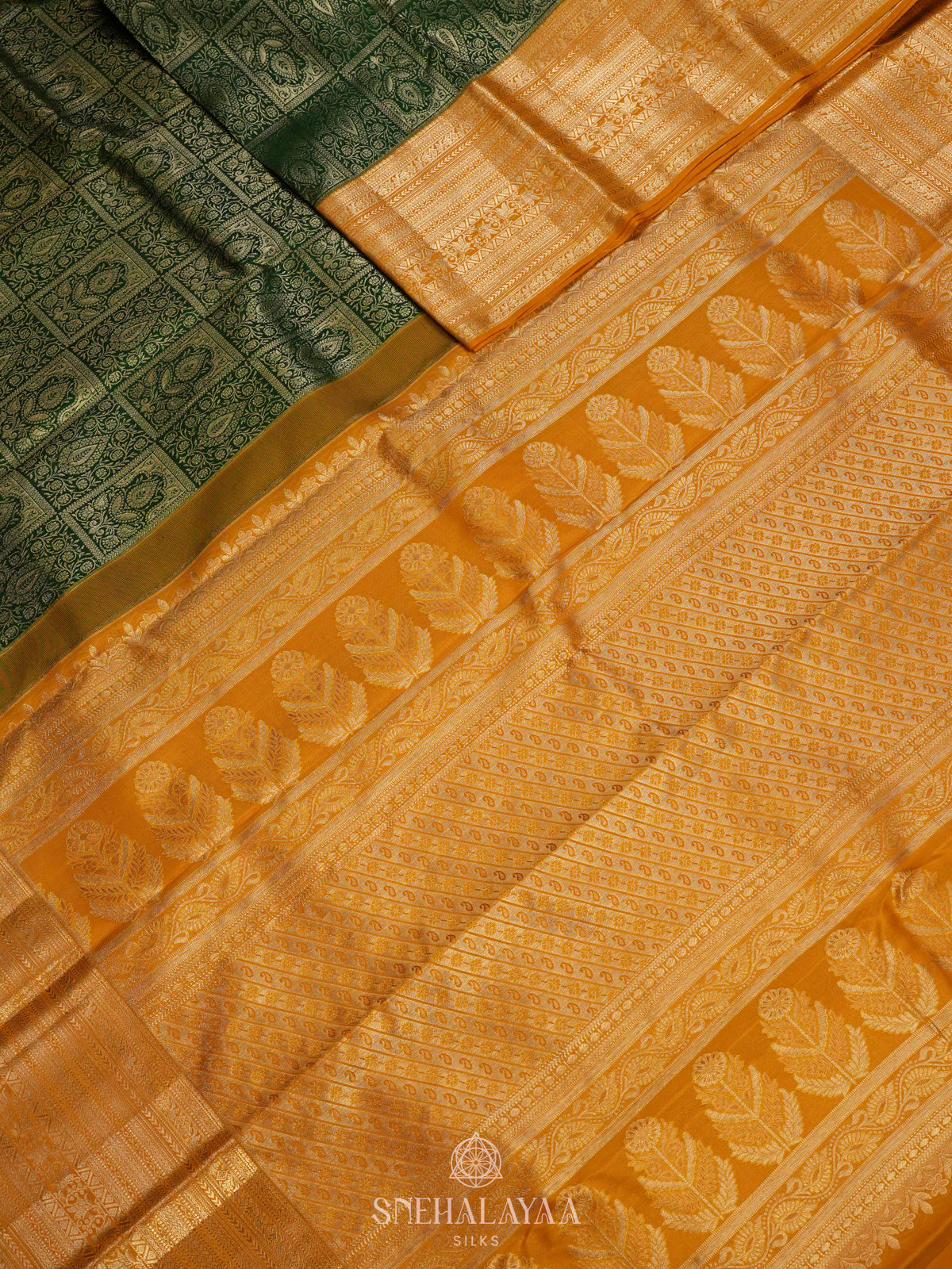Peacock Blue Kanjivaram Silk Saree