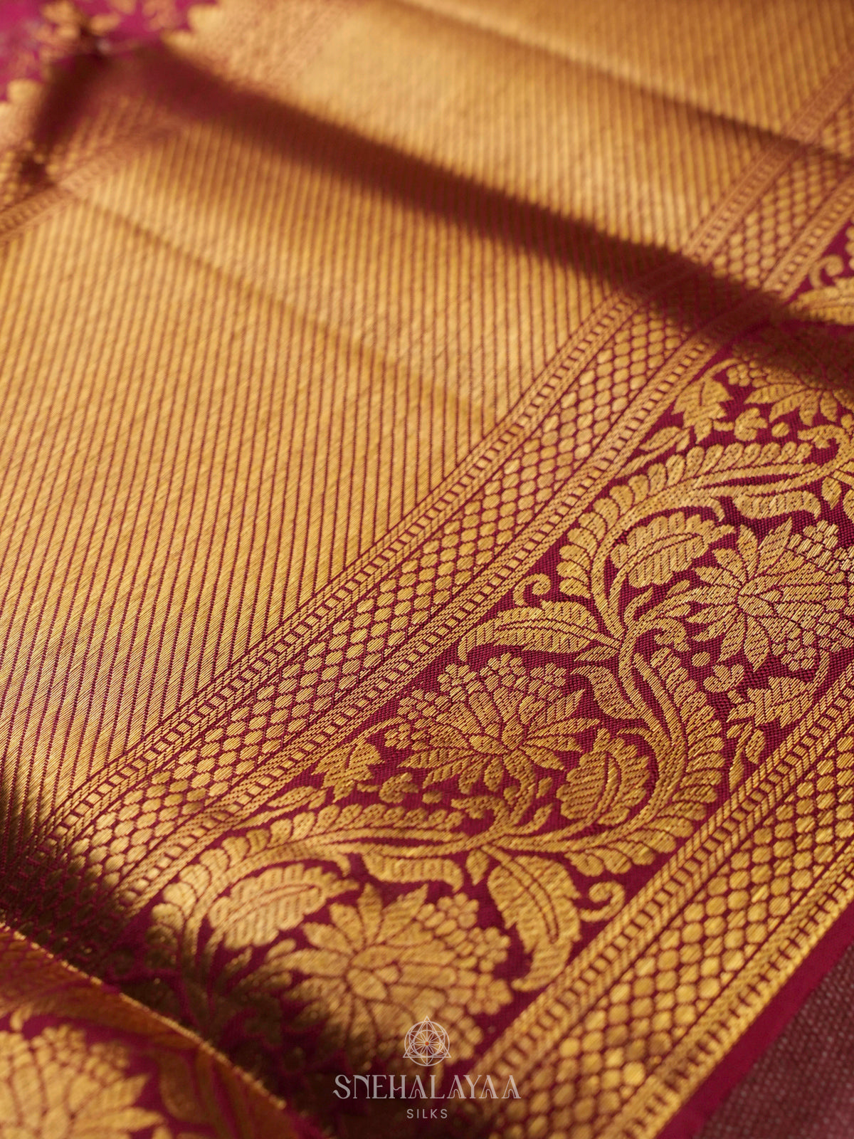 Orange Kanjivaram Silk Saree