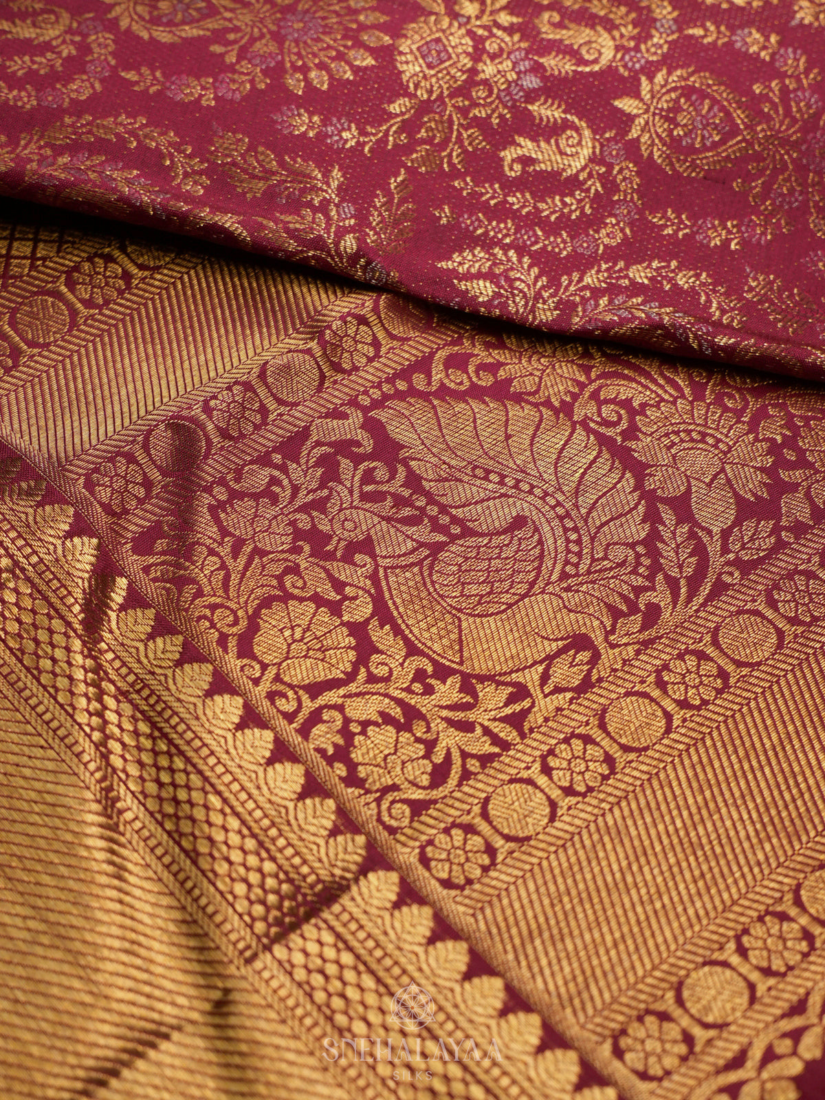 Orange Kanjivaram Silk Saree