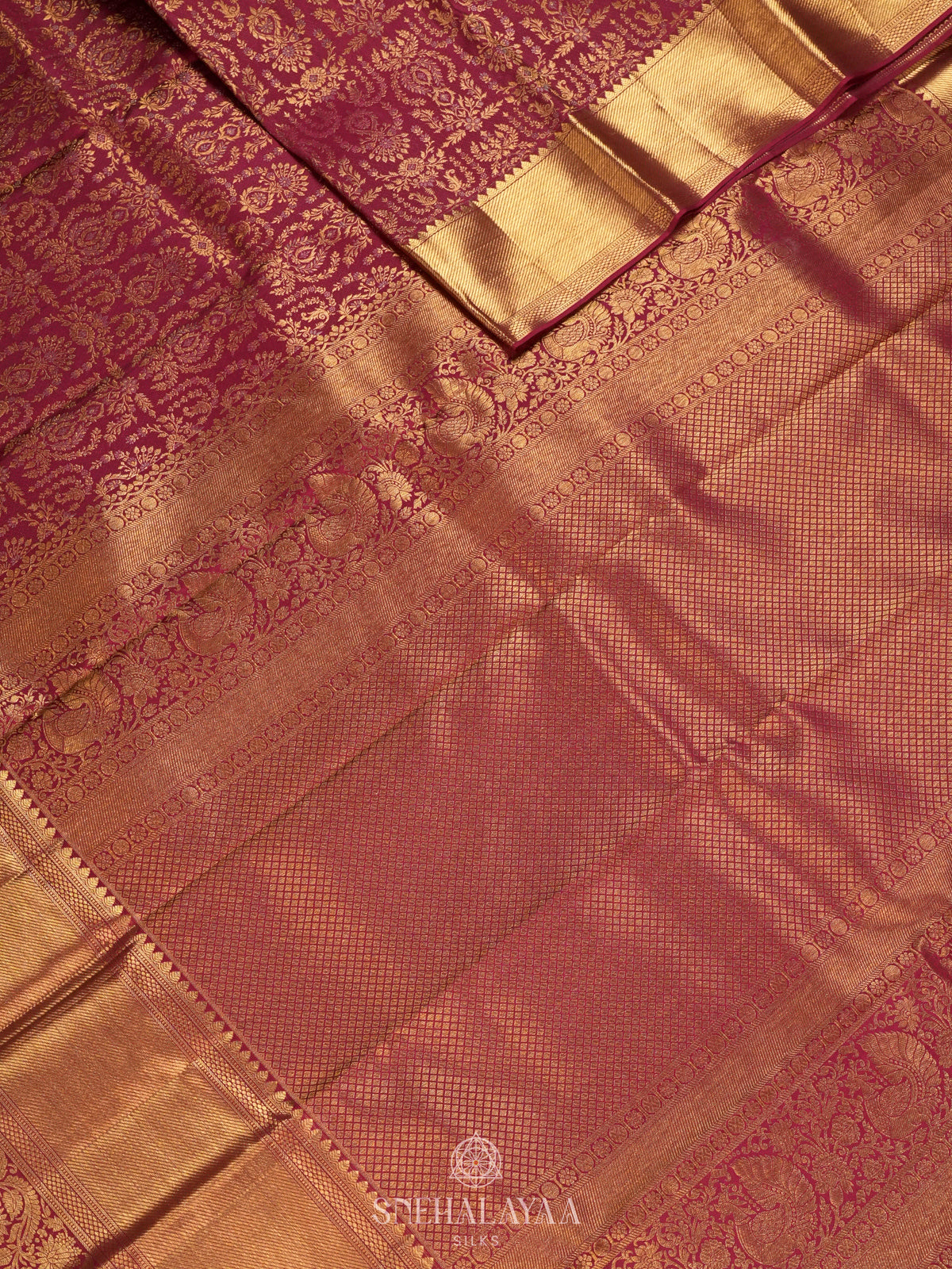 Orange Kanjivaram Silk Saree