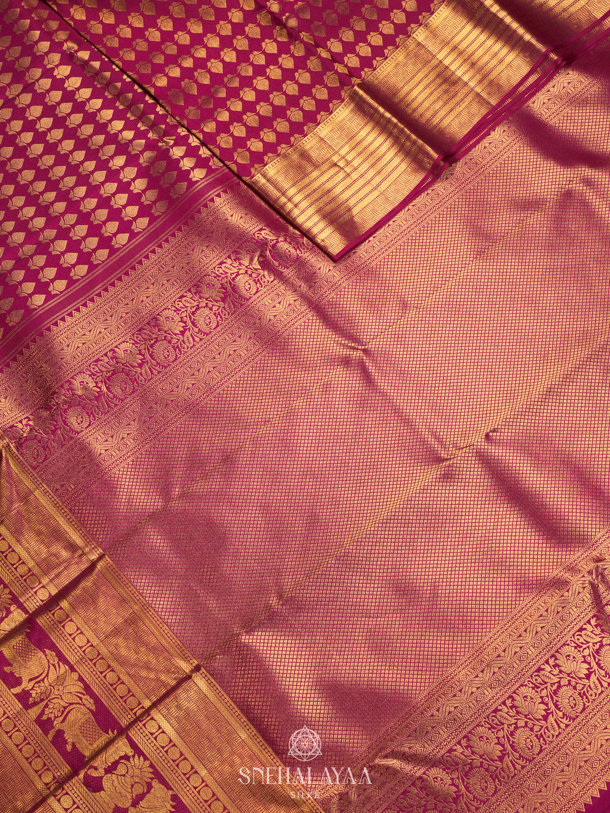 Orange Kanjivaram Silk Saree