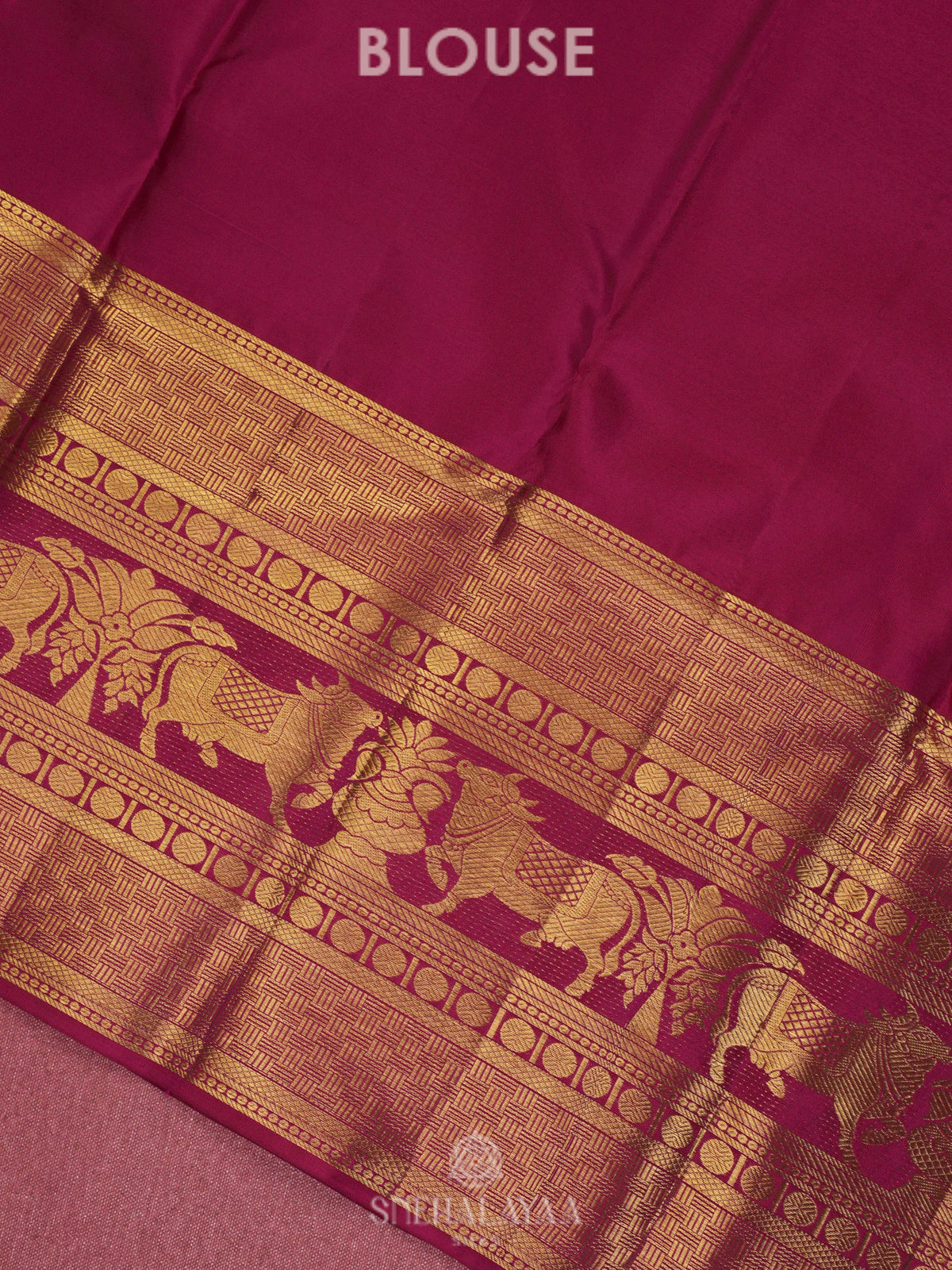 Orange Kanjivaram Silk Saree