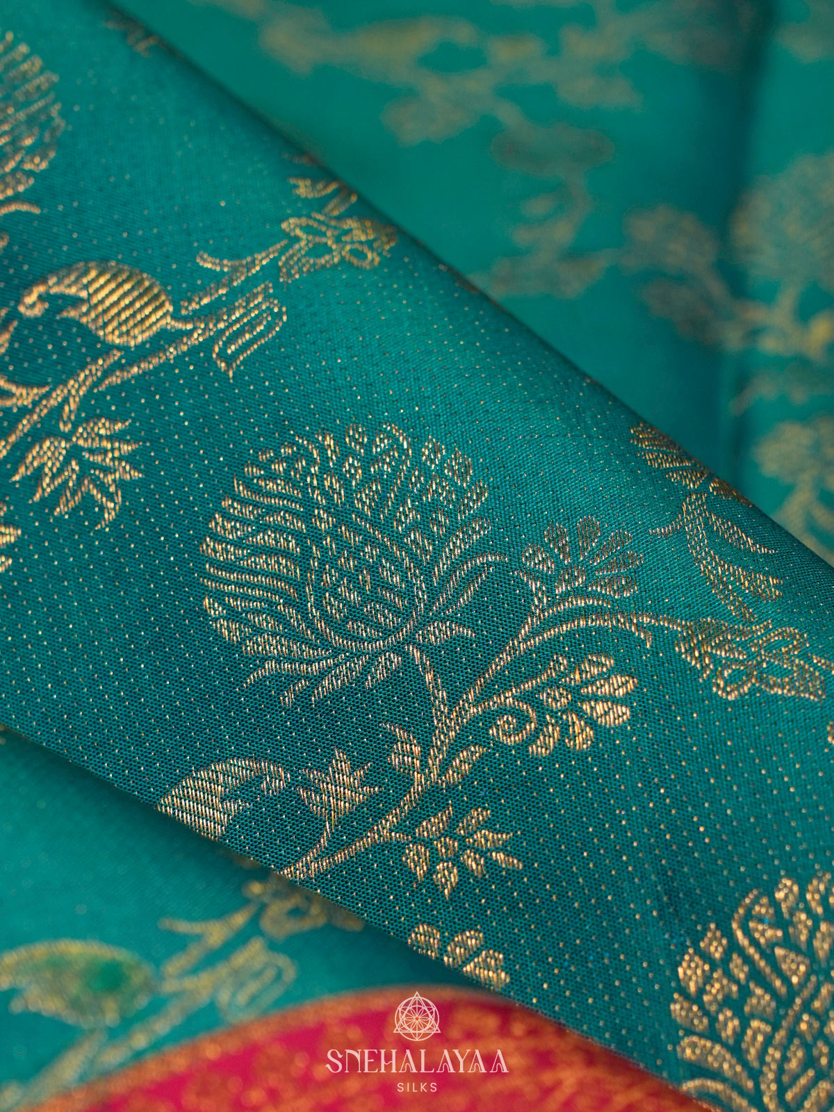Orange Kanjivaram Silk Saree