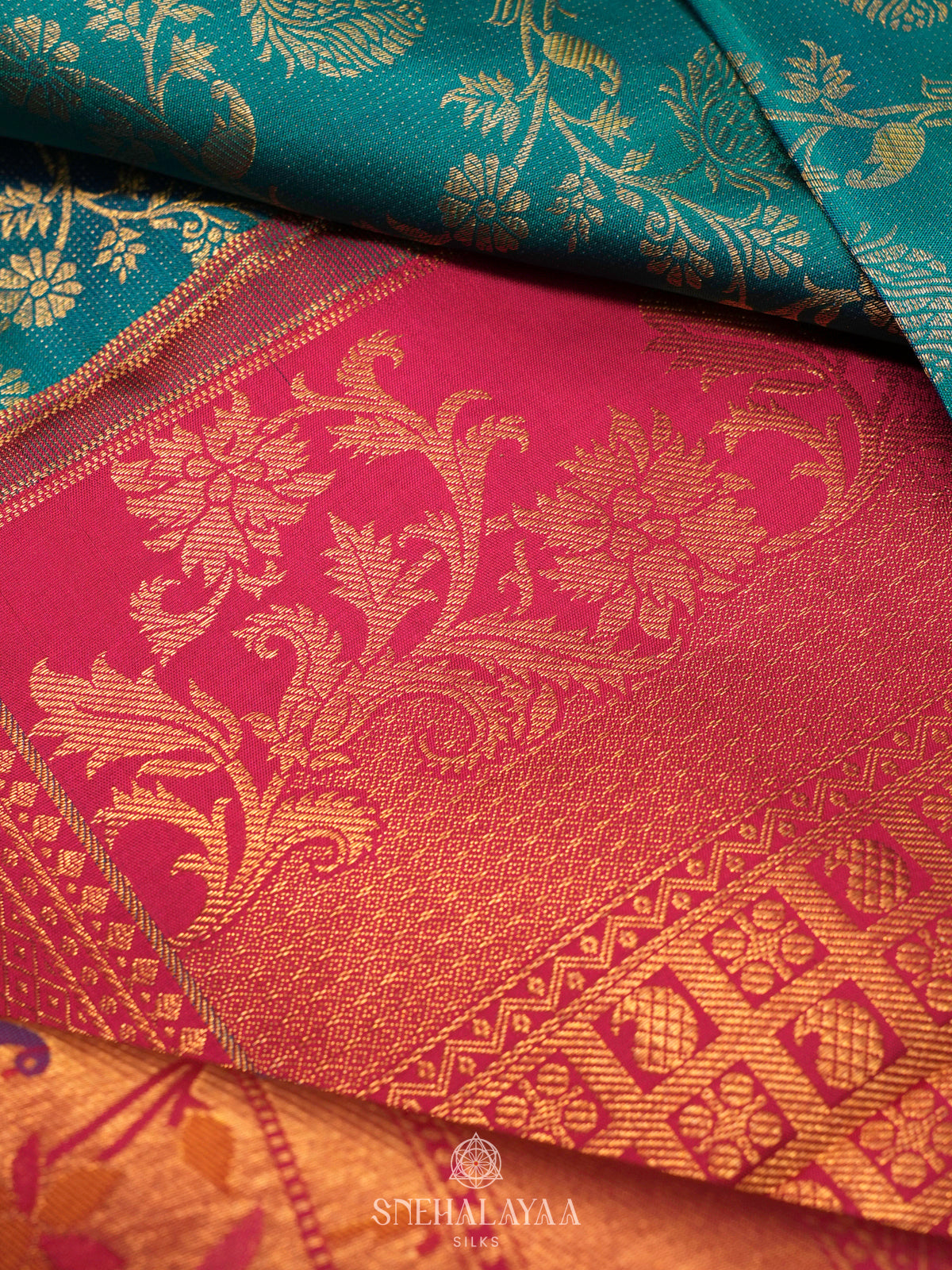 Orange Kanjivaram Silk Saree
