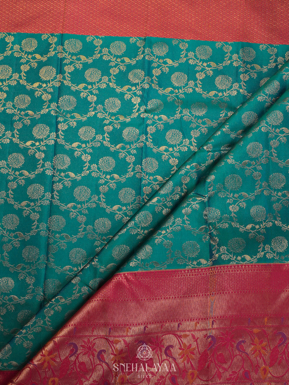 Orange Kanjivaram Silk Saree