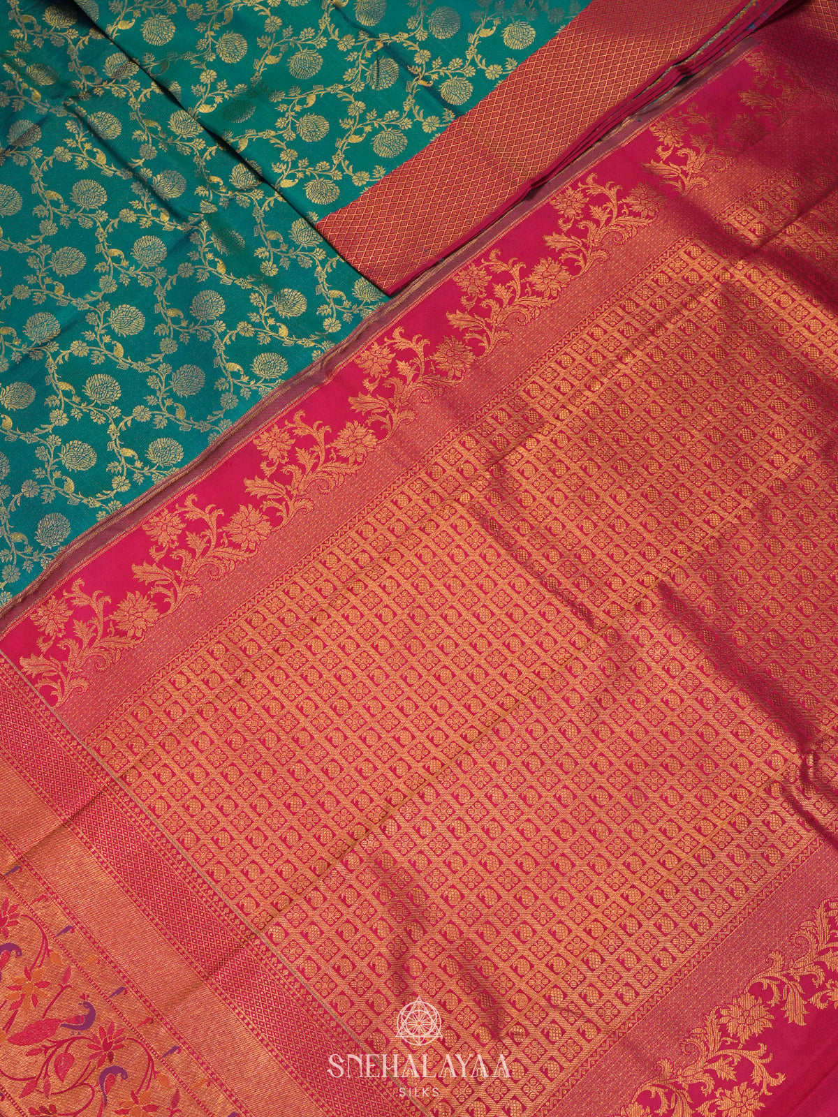 Orange Kanjivaram Silk Saree