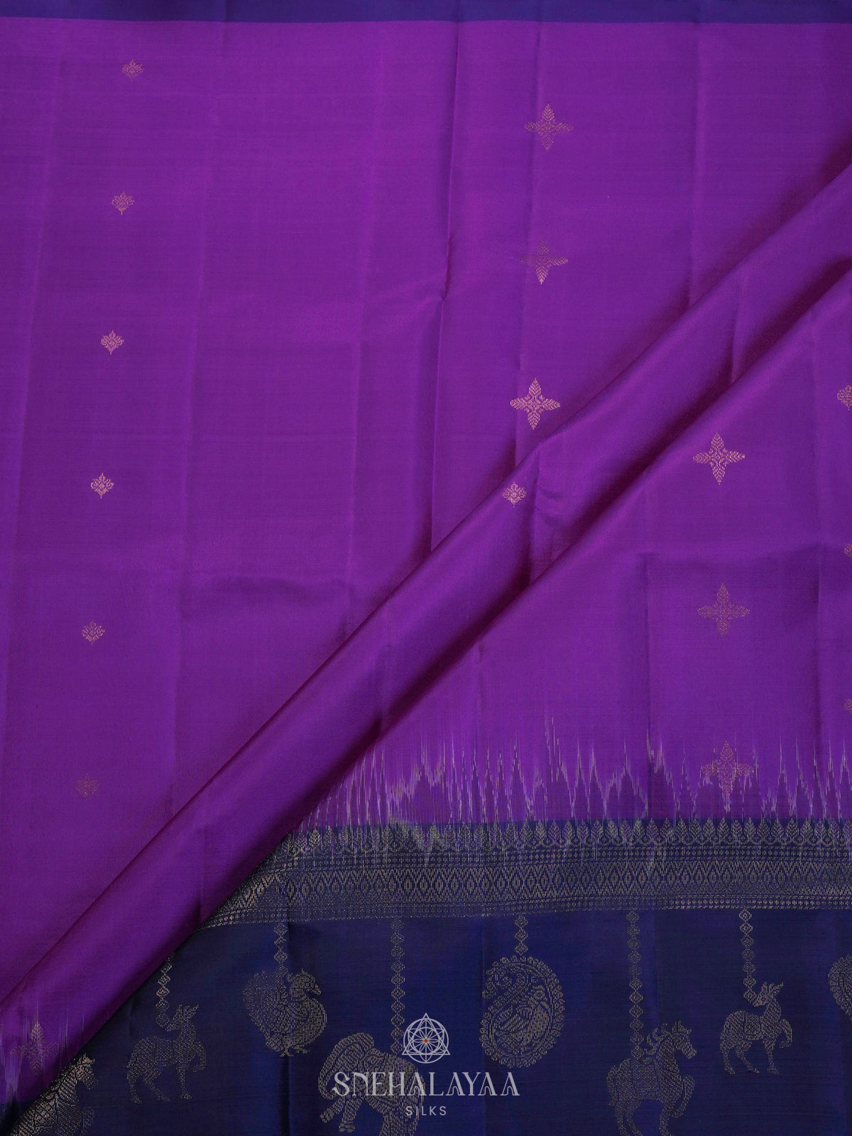 Purple Soft Silk Saree