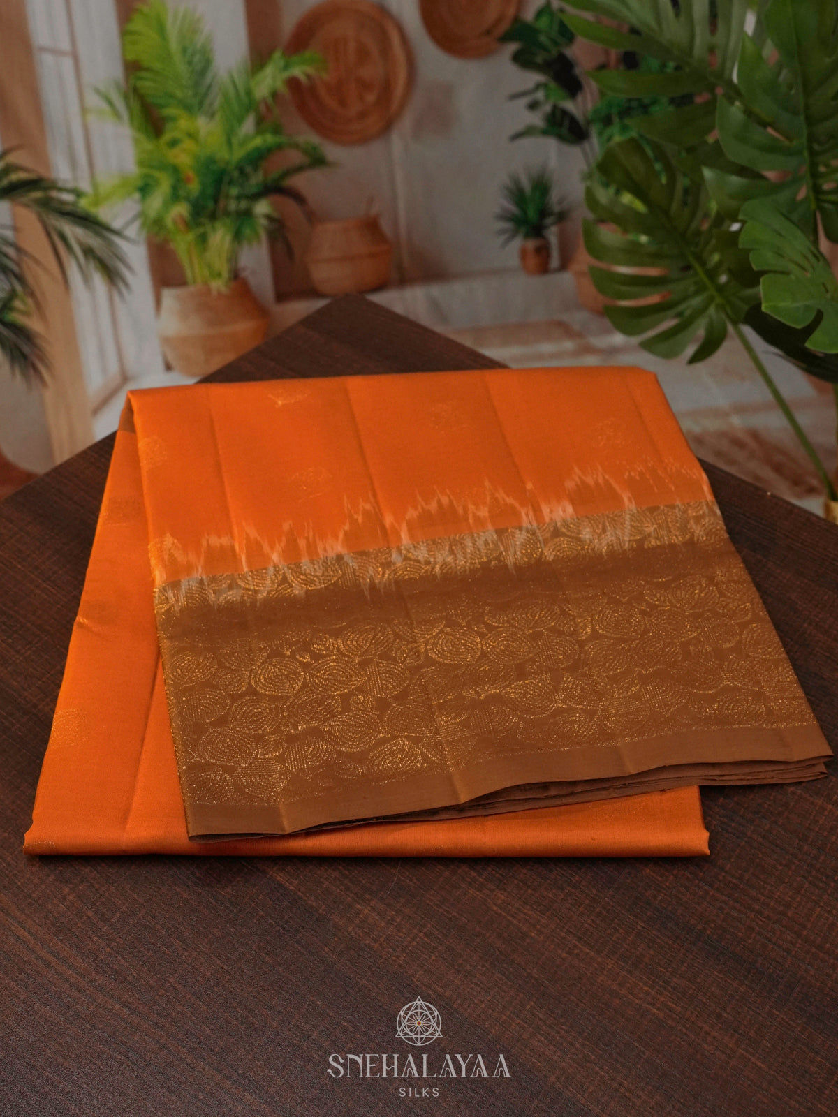 Orange Soft Silk Saree