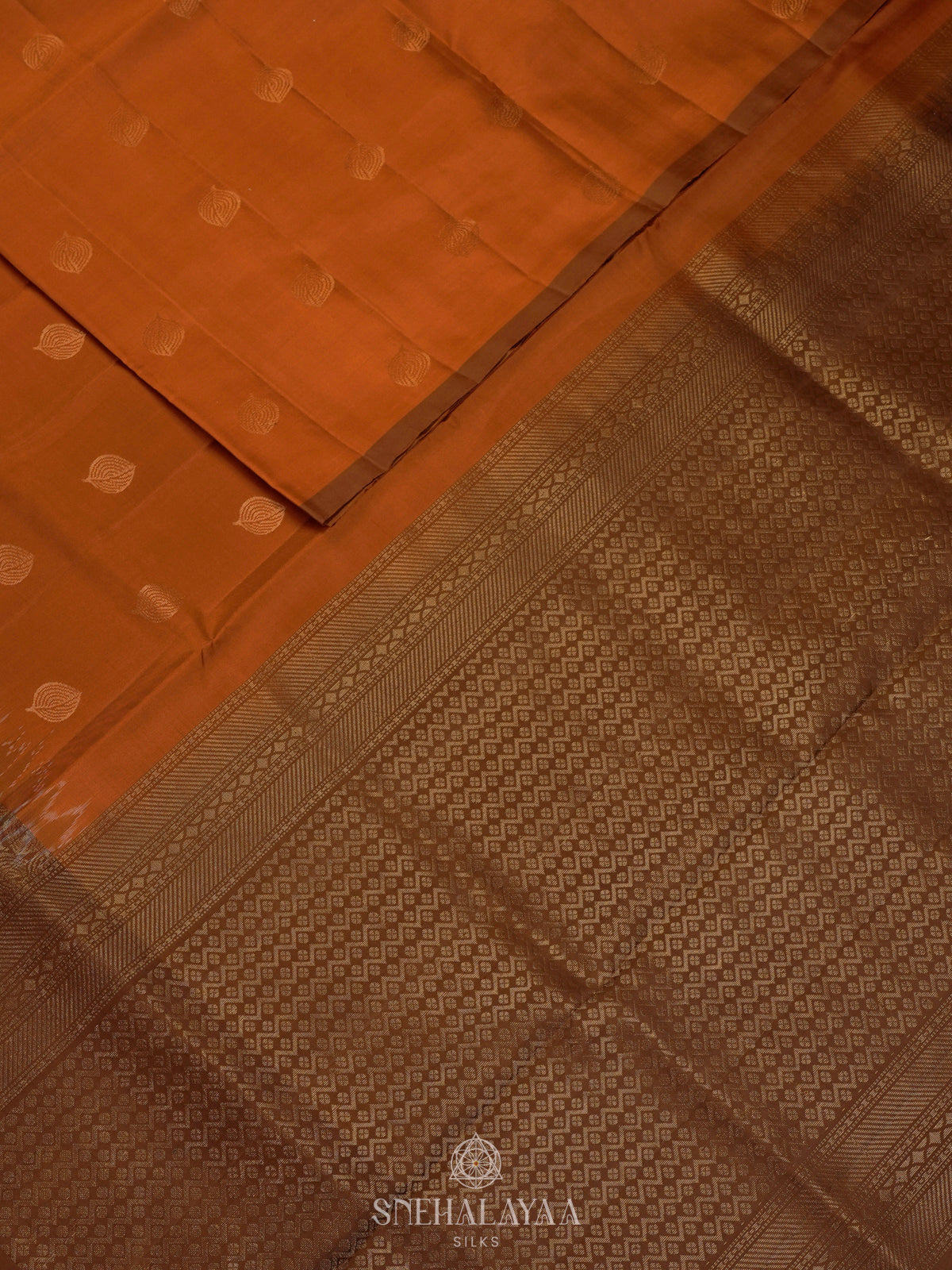 Orange Soft Silk Saree
