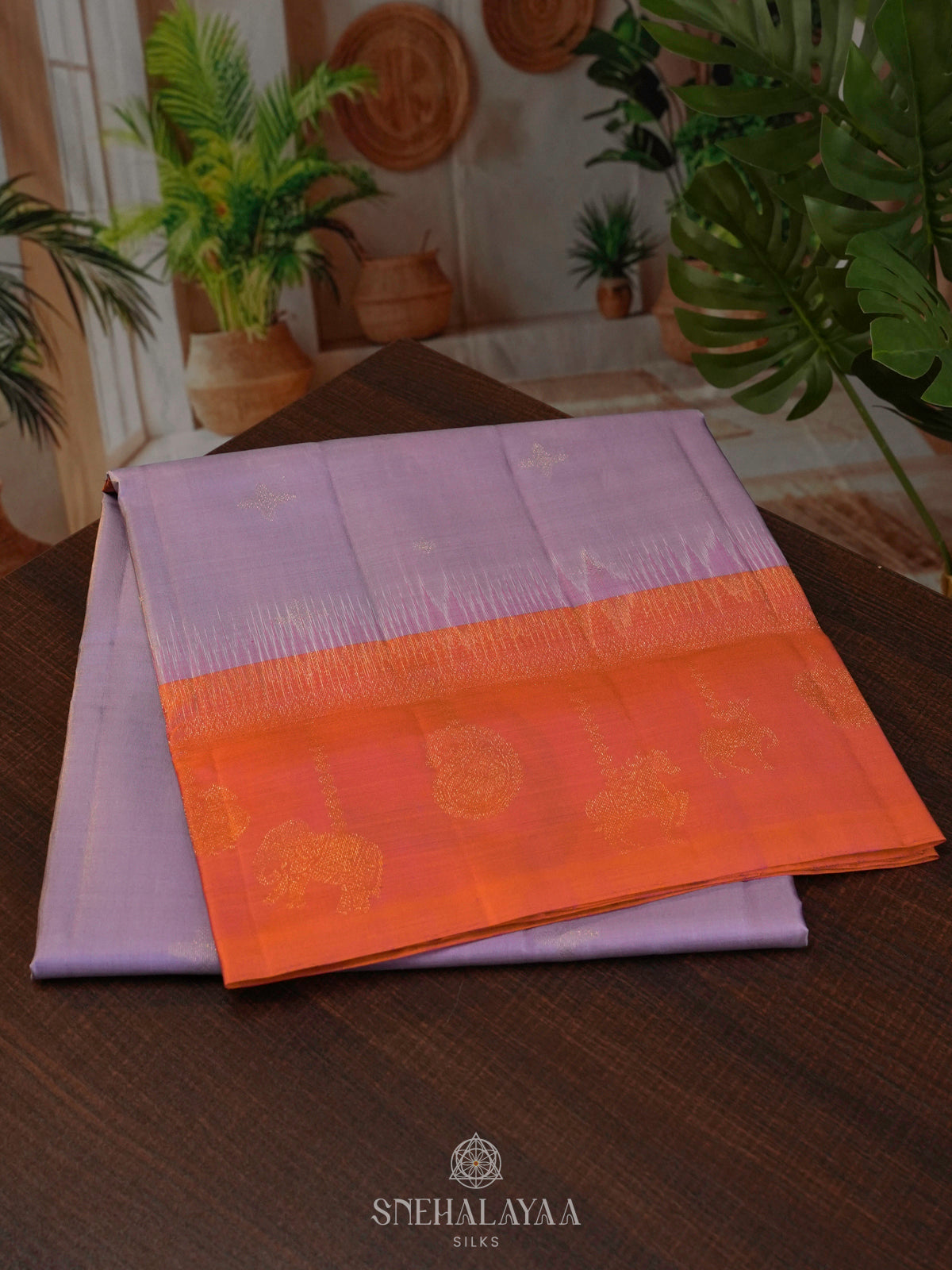 Lilac Soft Silk Saree