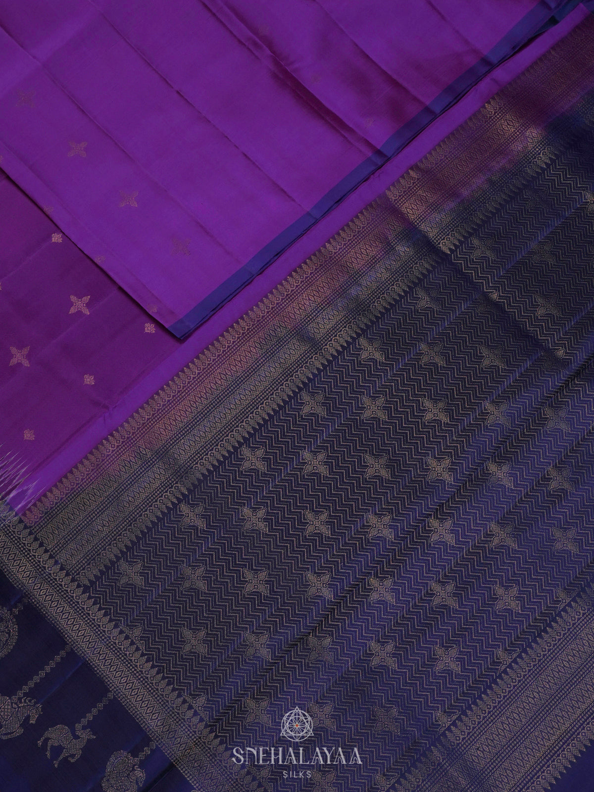 Purple Soft Silk Saree