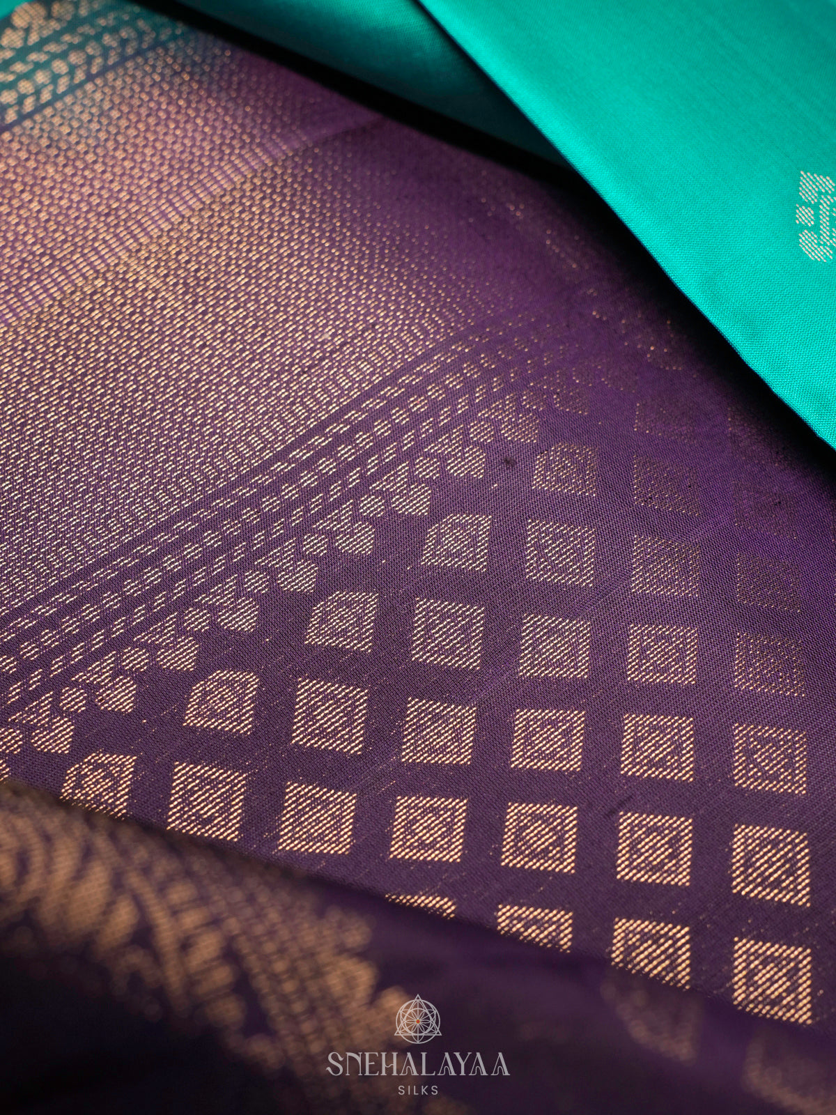 Peacock Blue Soft Silk Saree