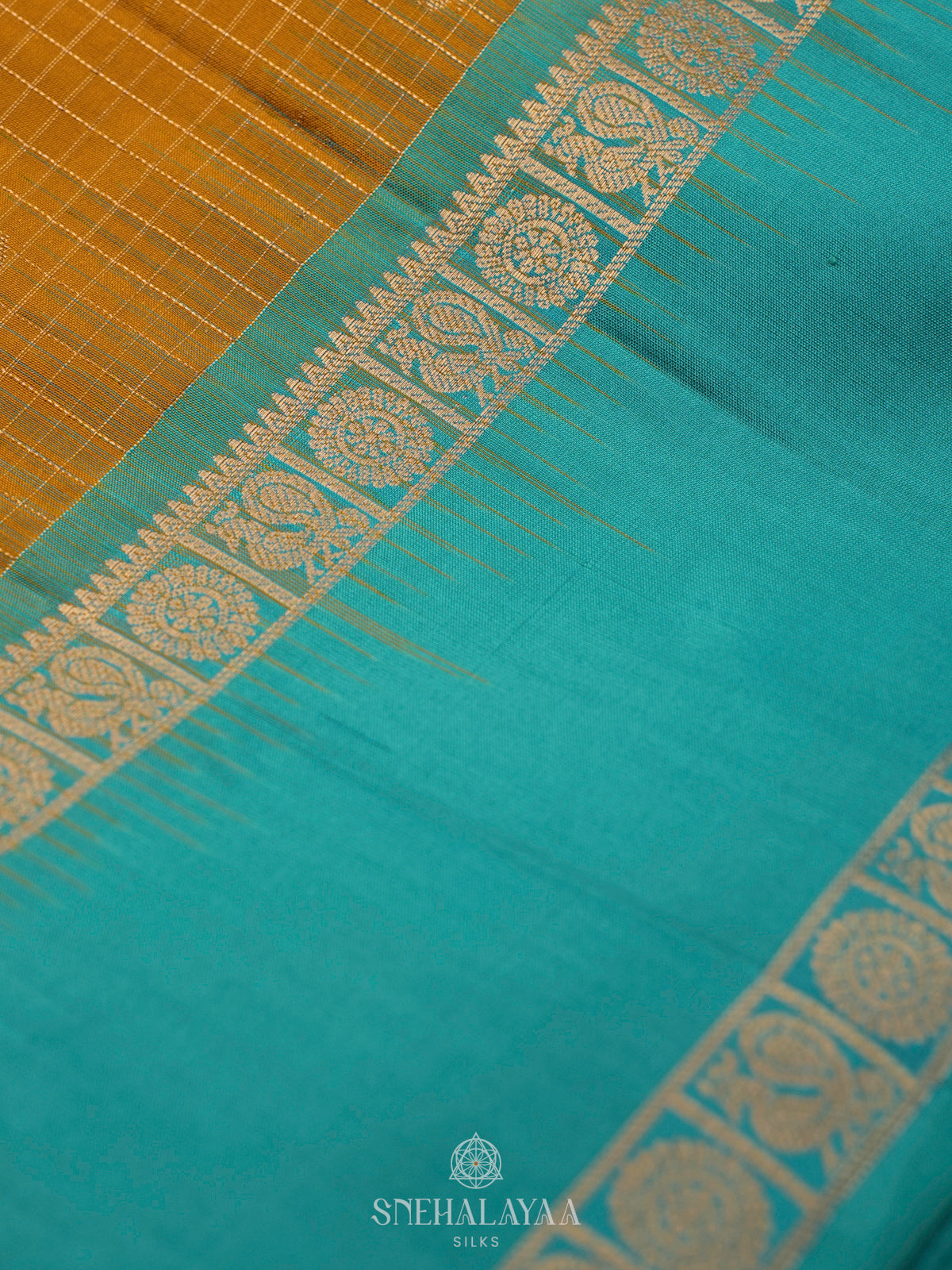 Mango Yellow Soft Silk Saree