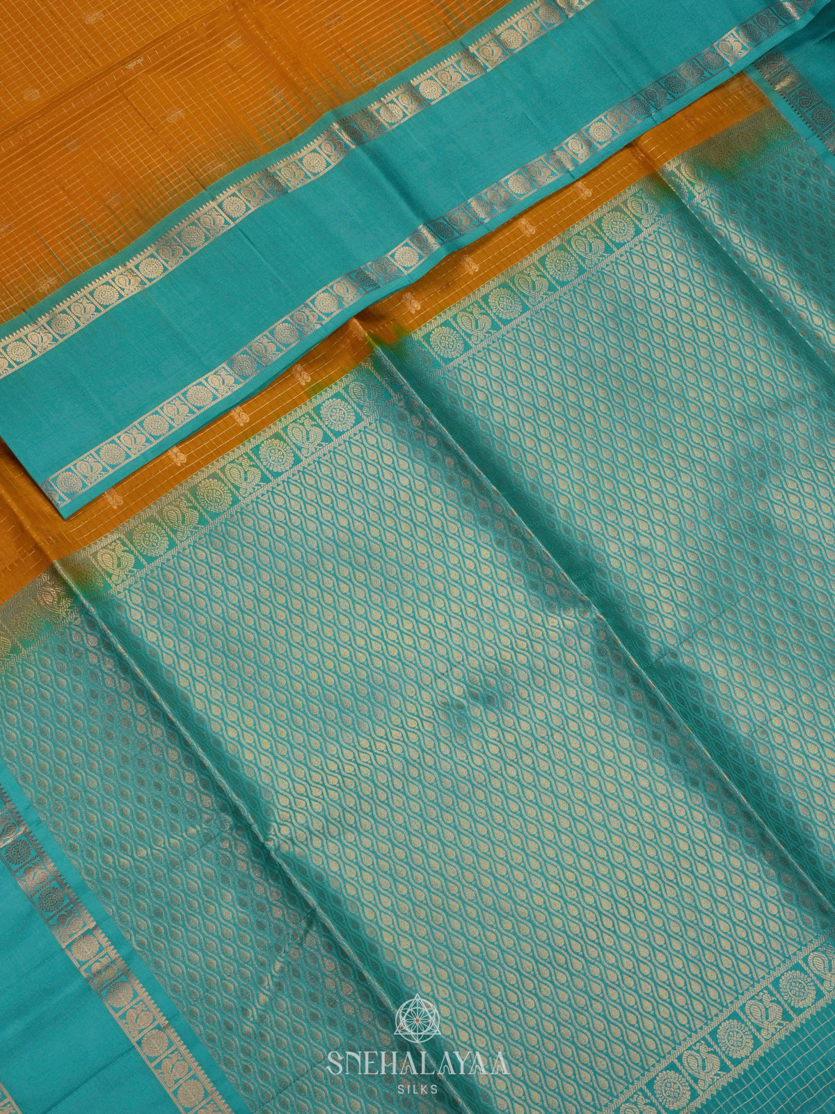 Mango Yellow Soft Silk Saree