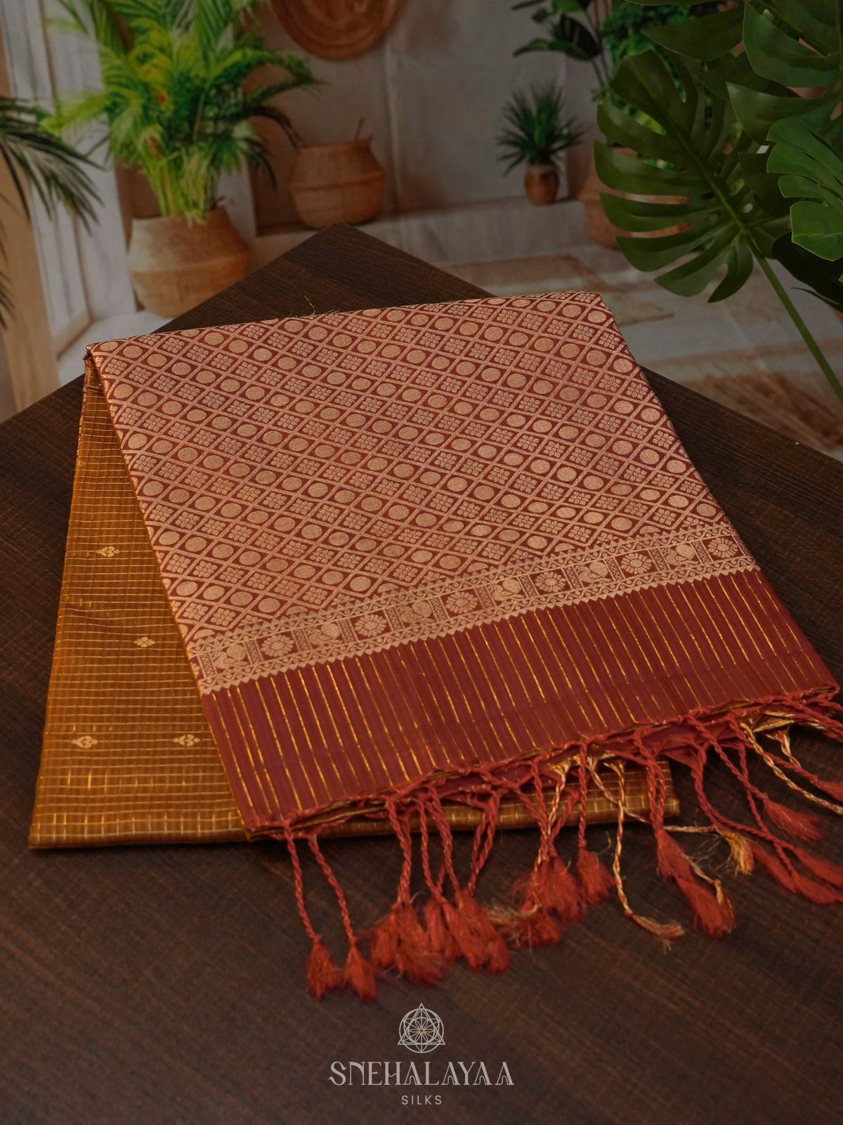 Mustard Soft Silk Saree