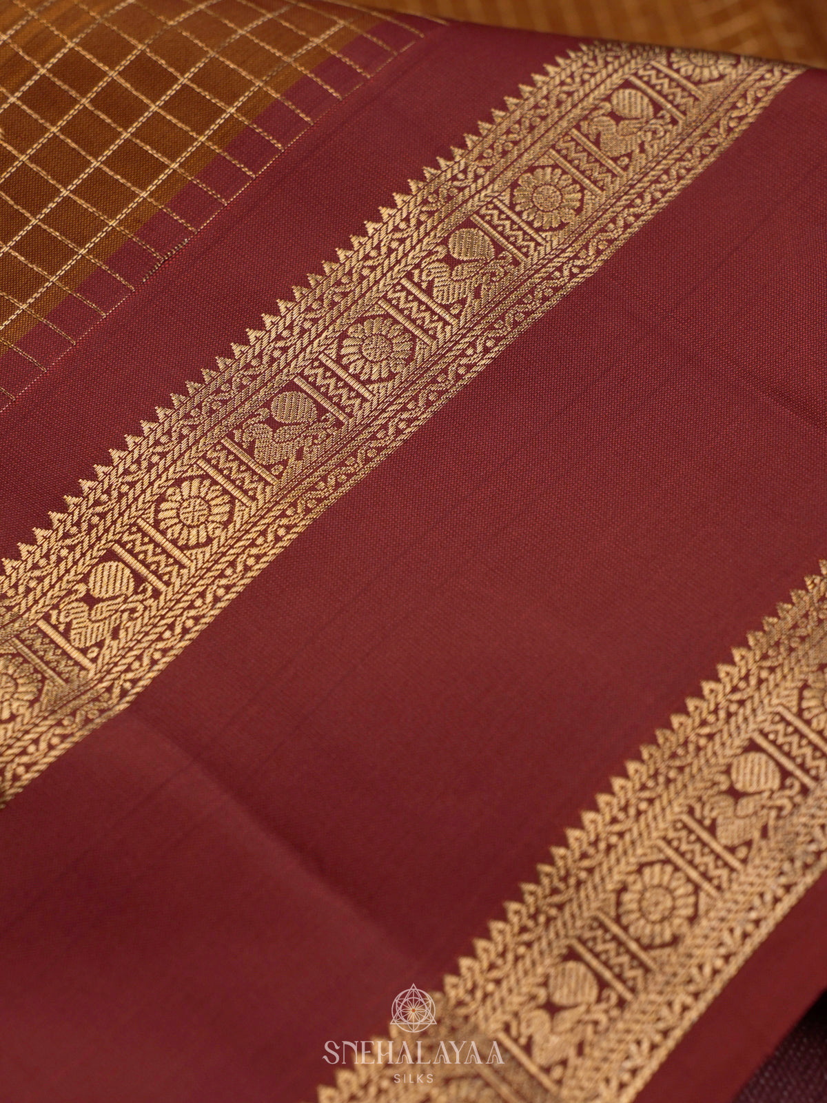 Mustard Soft Silk Saree