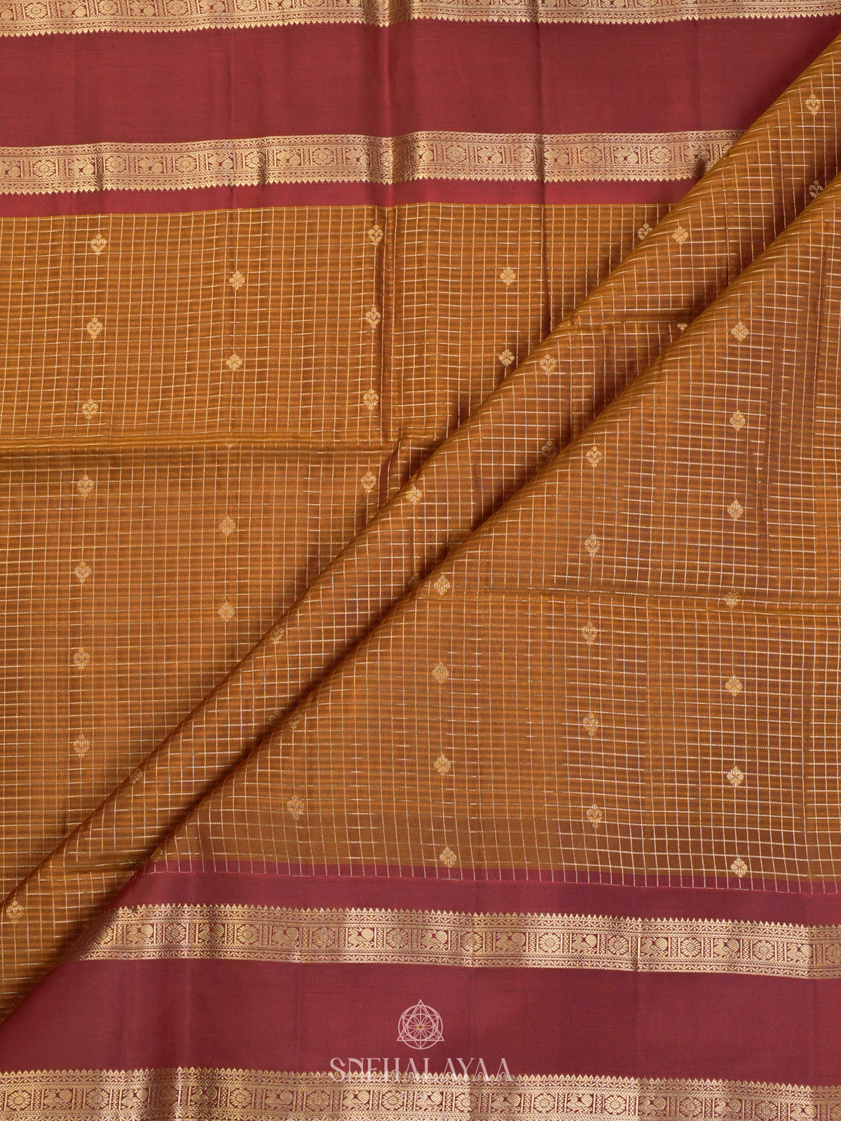 Mustard Soft Silk Saree
