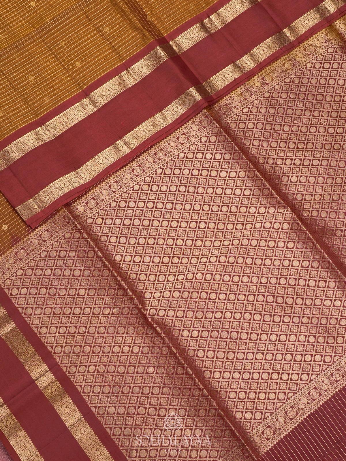 Mustard Soft Silk Saree