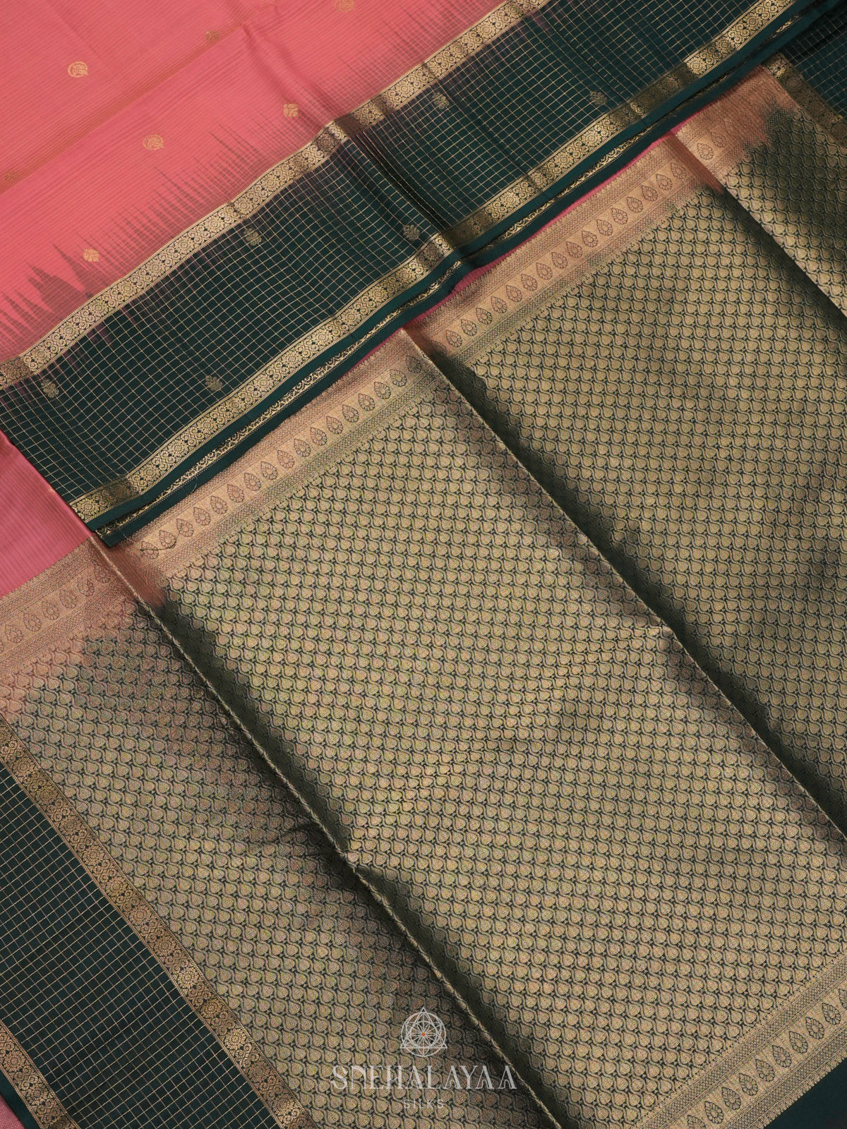Peach Soft Silk Saree