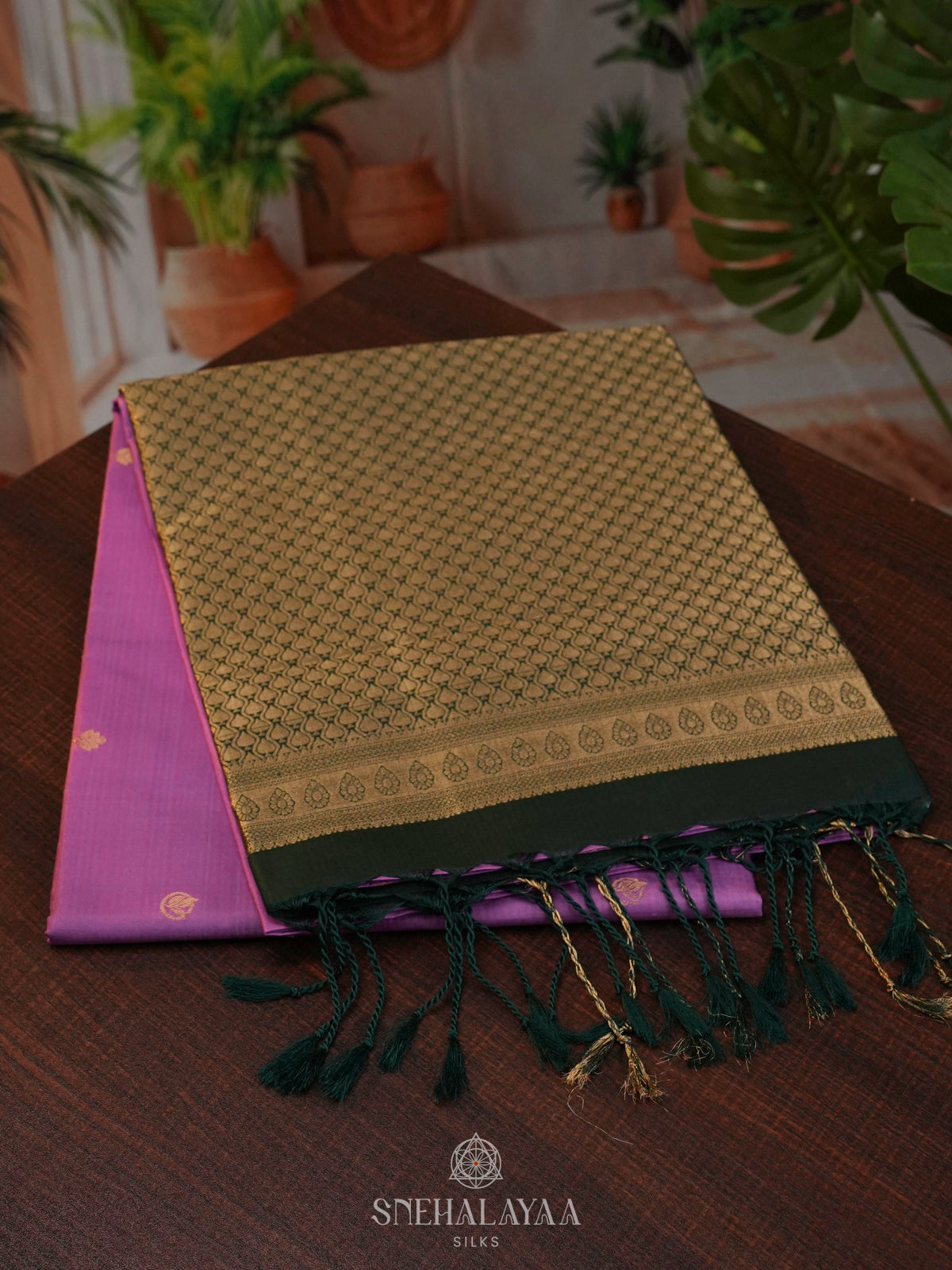 Lavender Soft Silk Saree