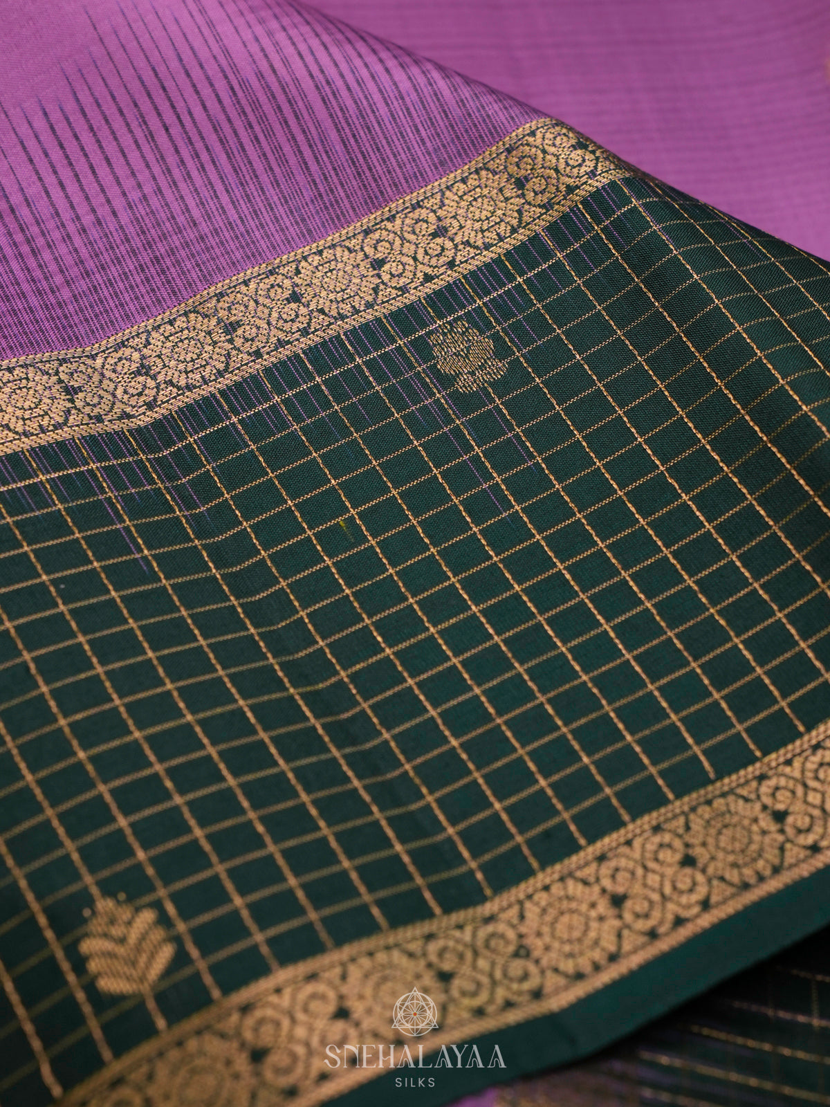 Lavender Soft Silk Saree
