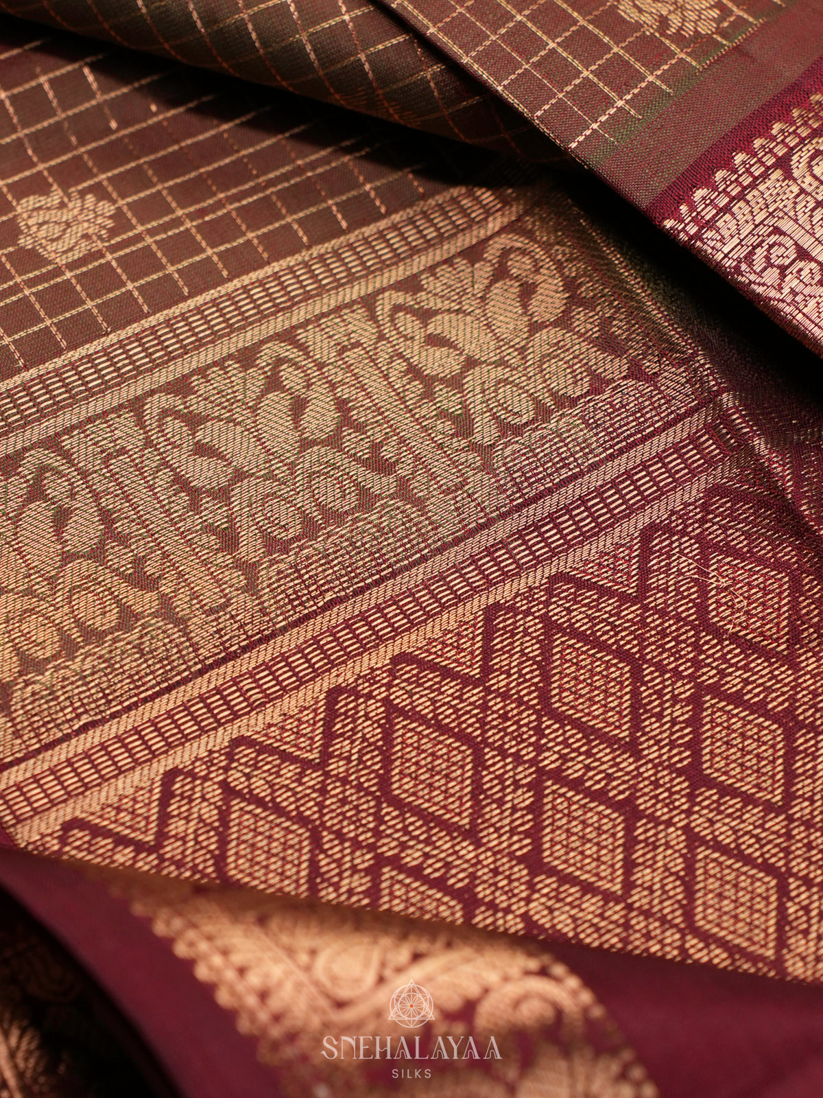 Brown Soft Silk Saree
