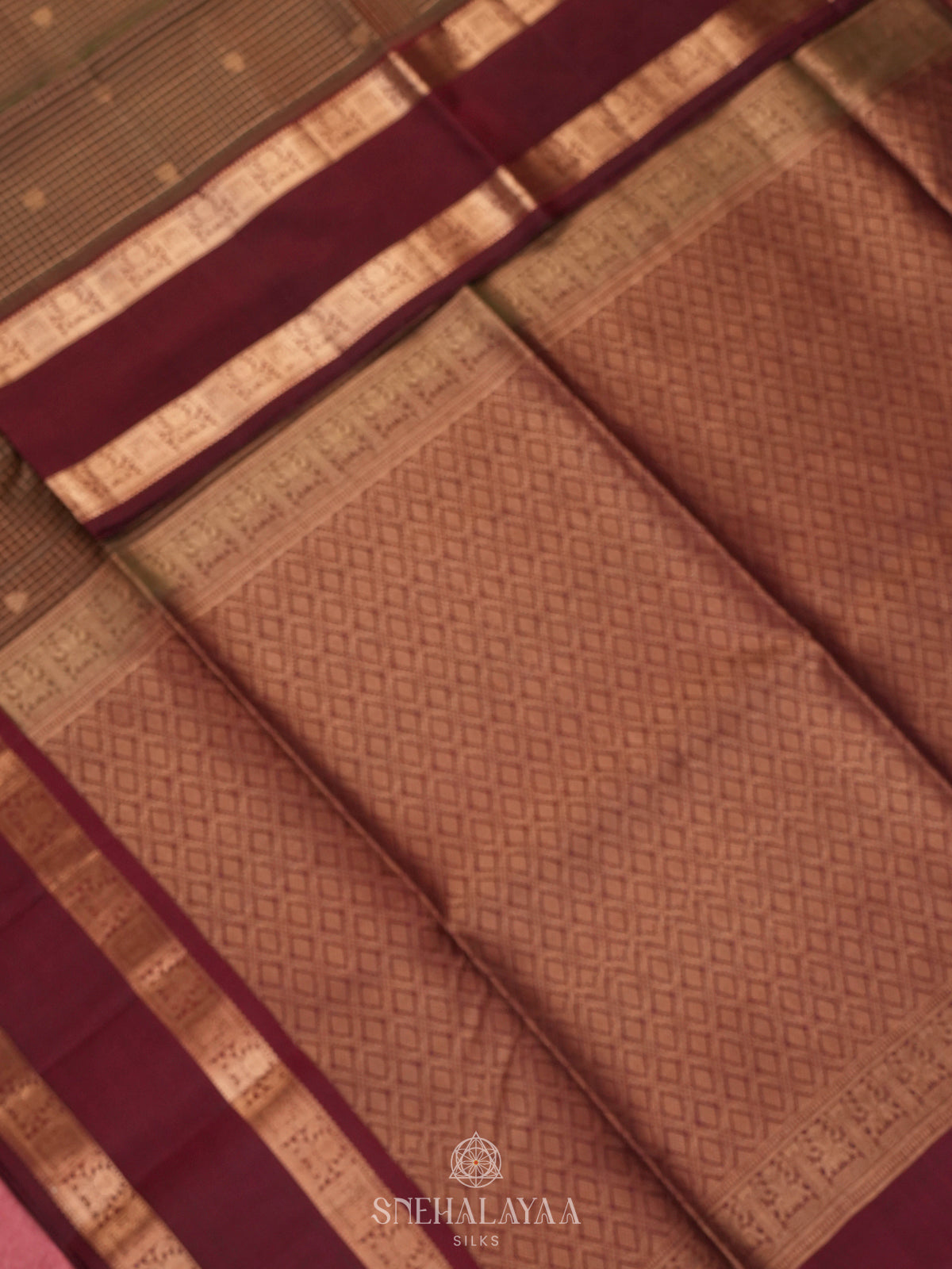 Brown Soft Silk Saree