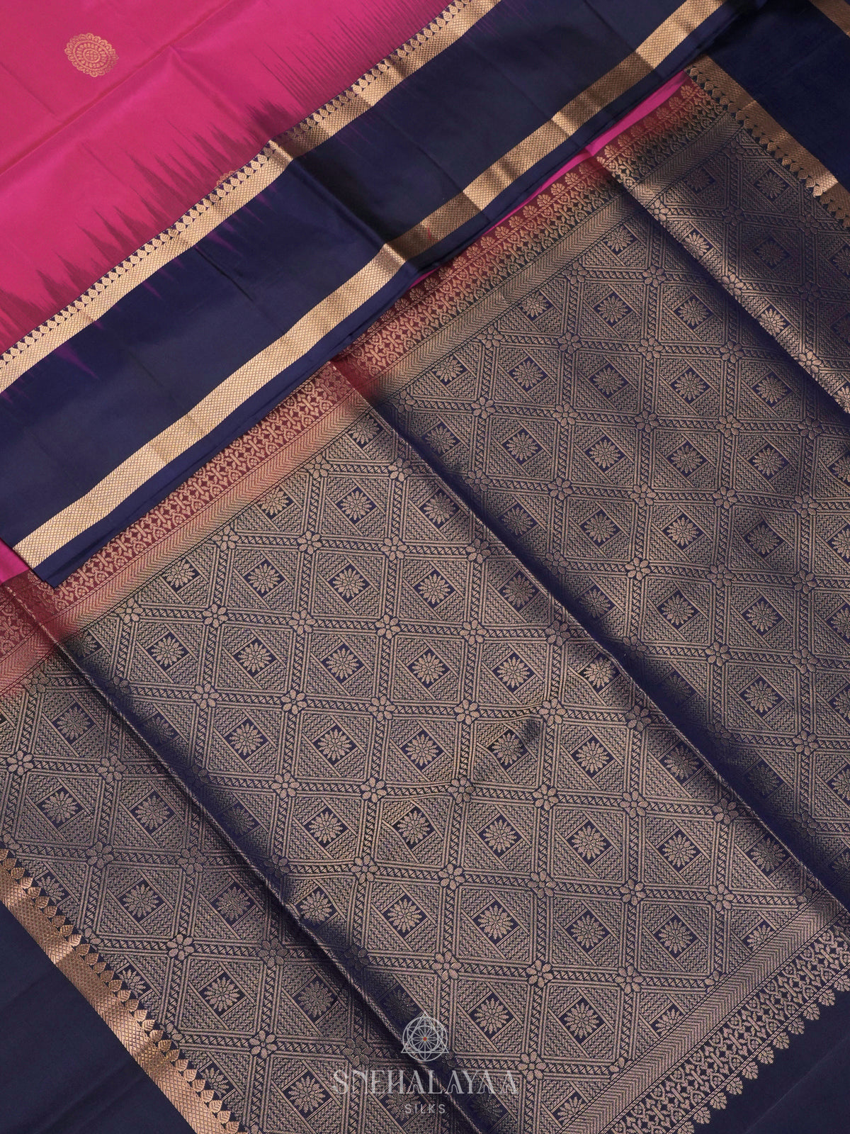 Pink Soft Silk Saree