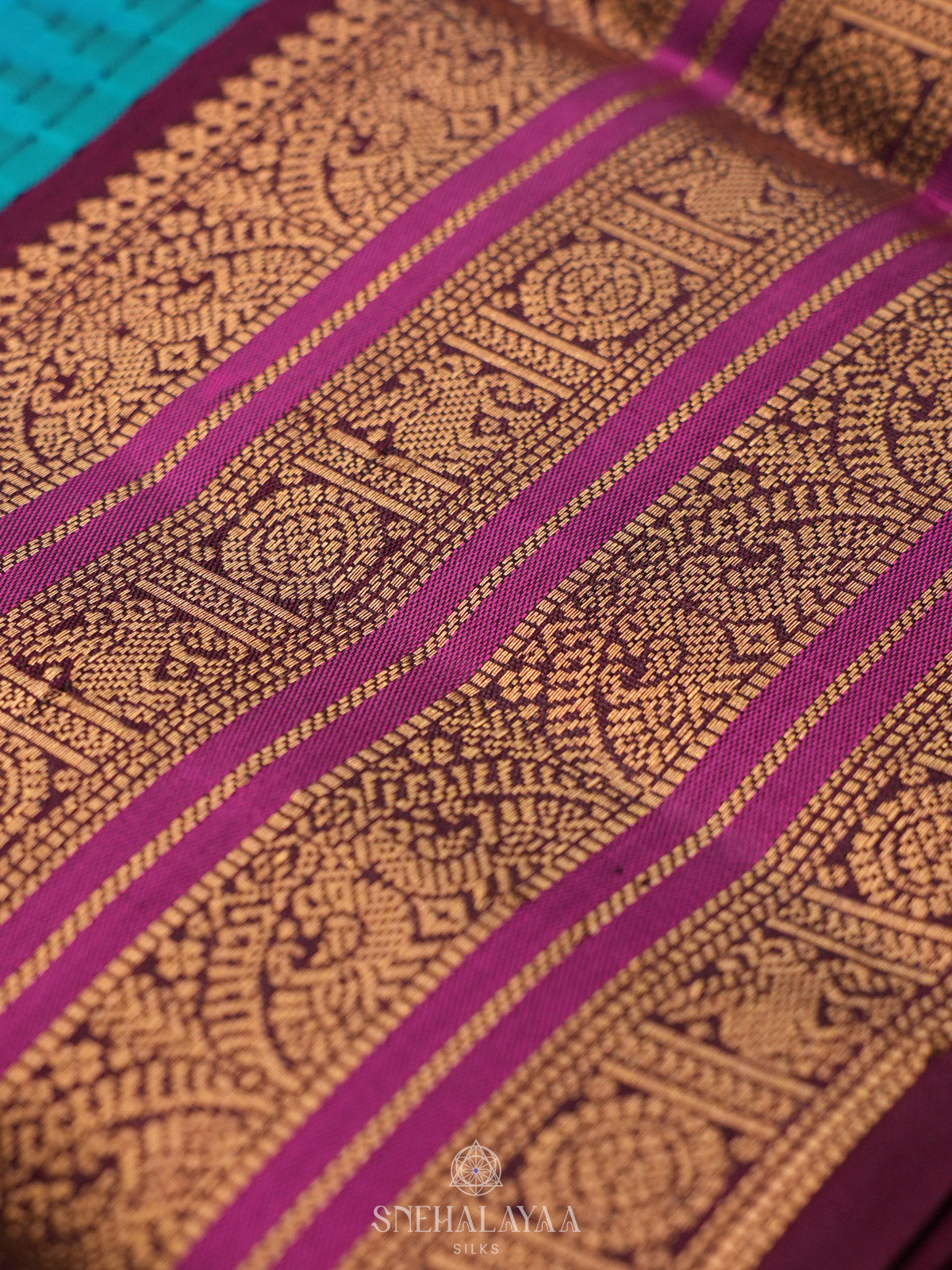 Blue Kanjivaram Silk Saree