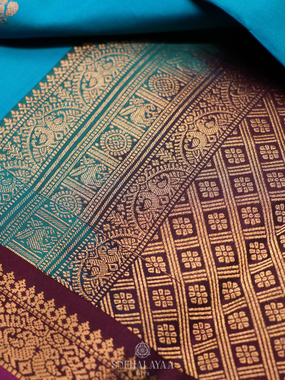 Blue Kanjivaram Silk Saree