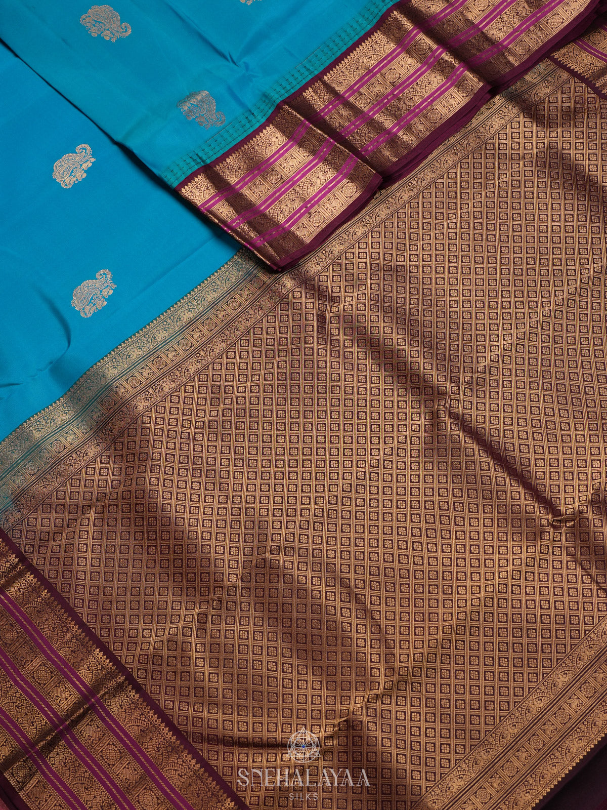 Blue Kanjivaram Silk Saree