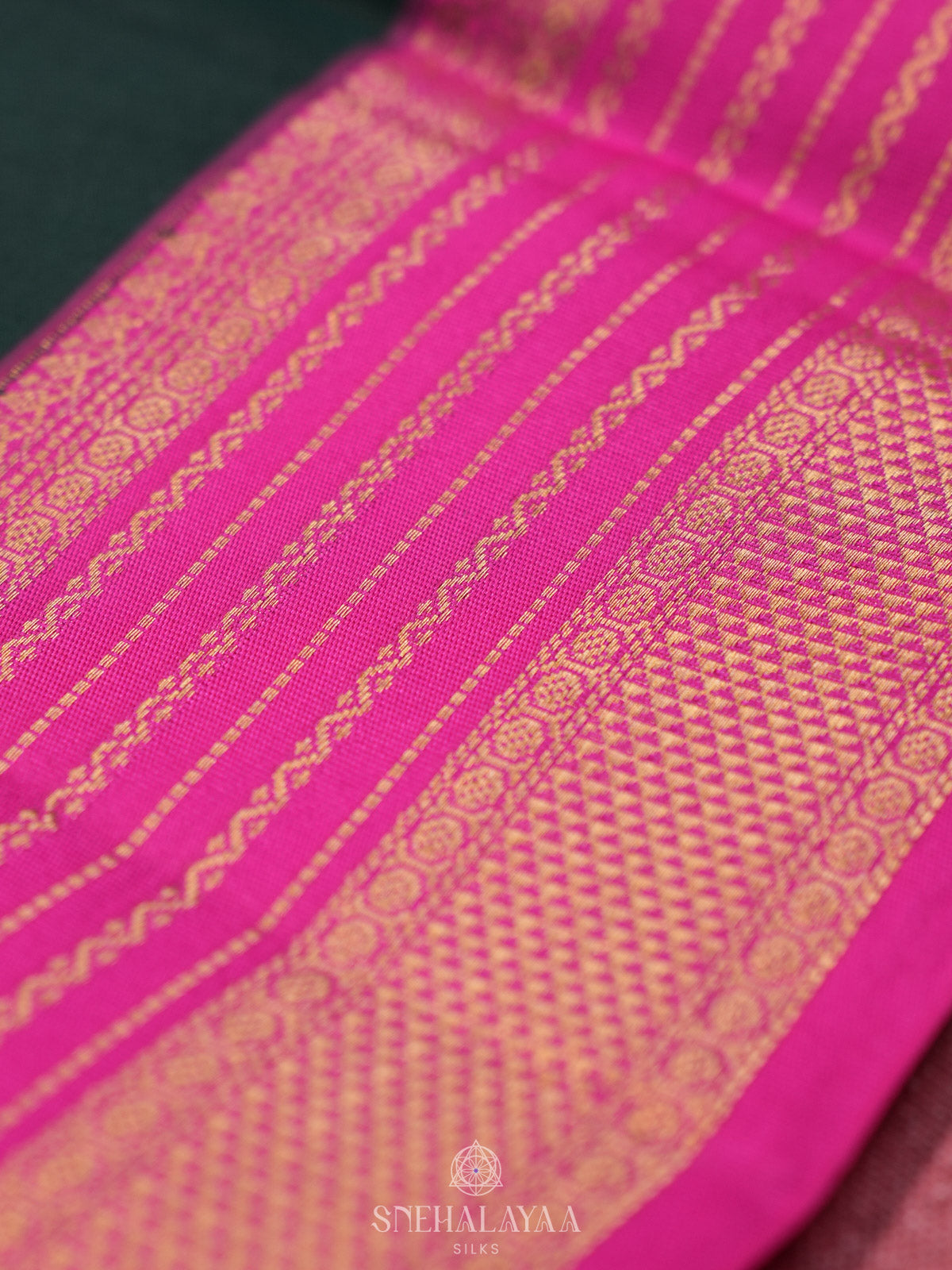 Forest Green Kanjivaram Silk Saree