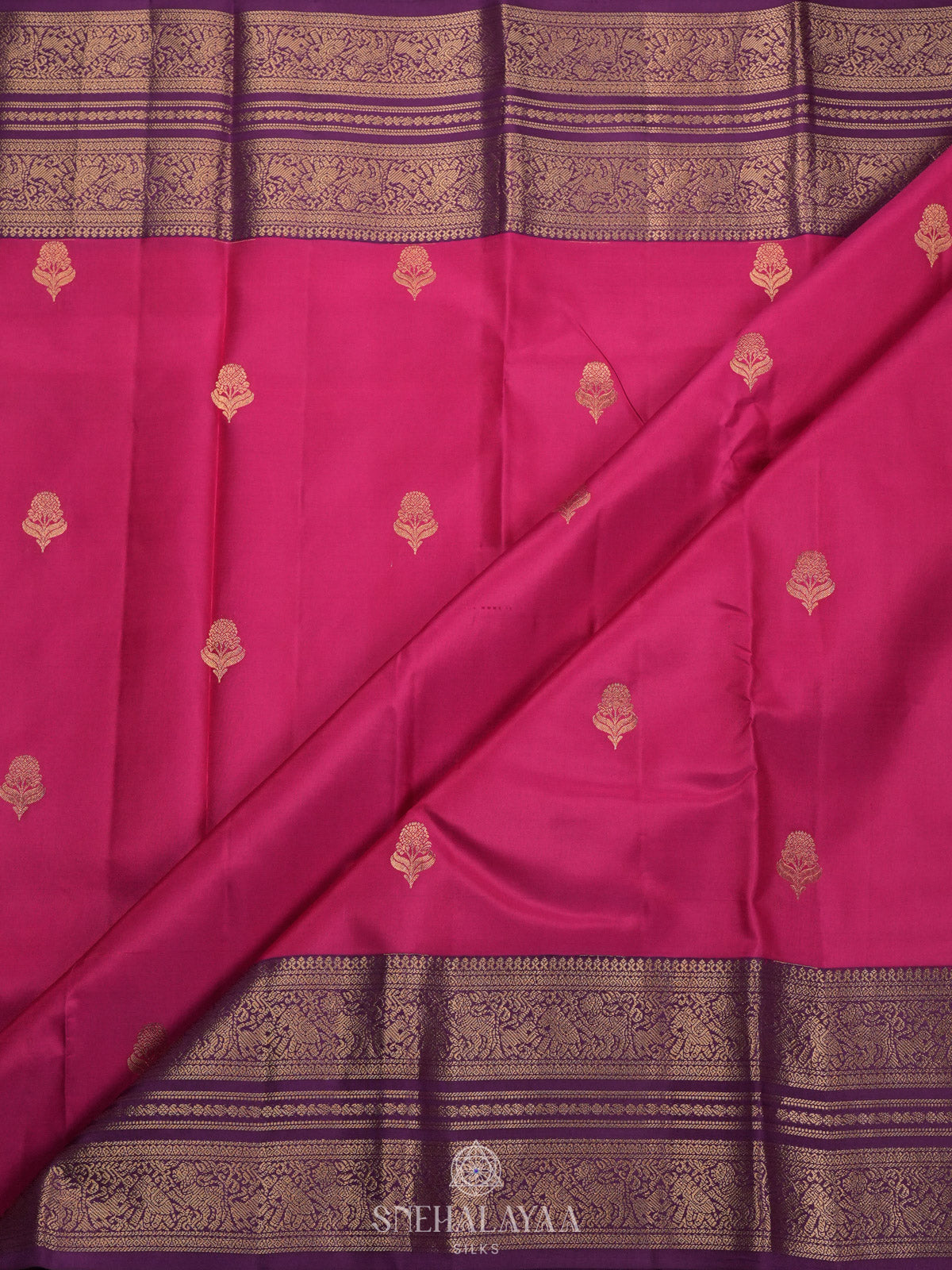 Pink Kanjivaram Silk Saree