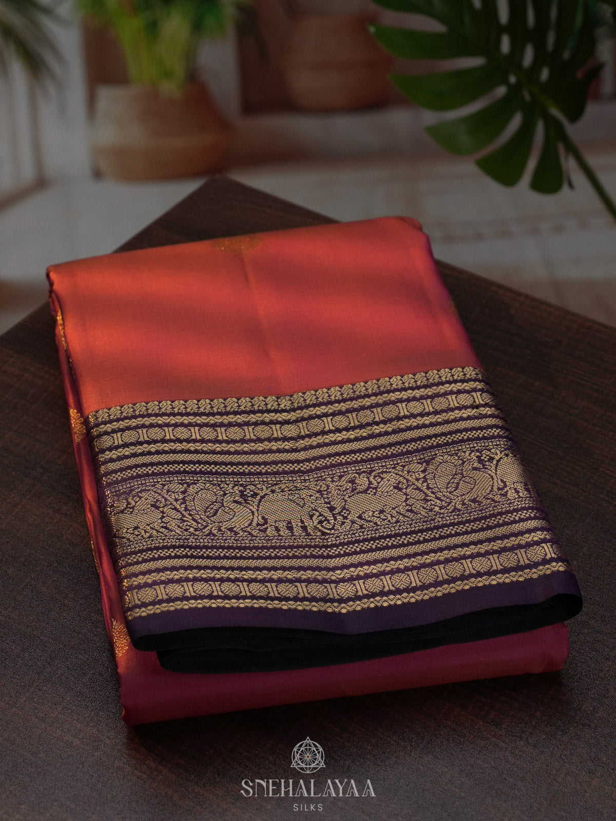 Purple Kanjivaram Silk Saree
