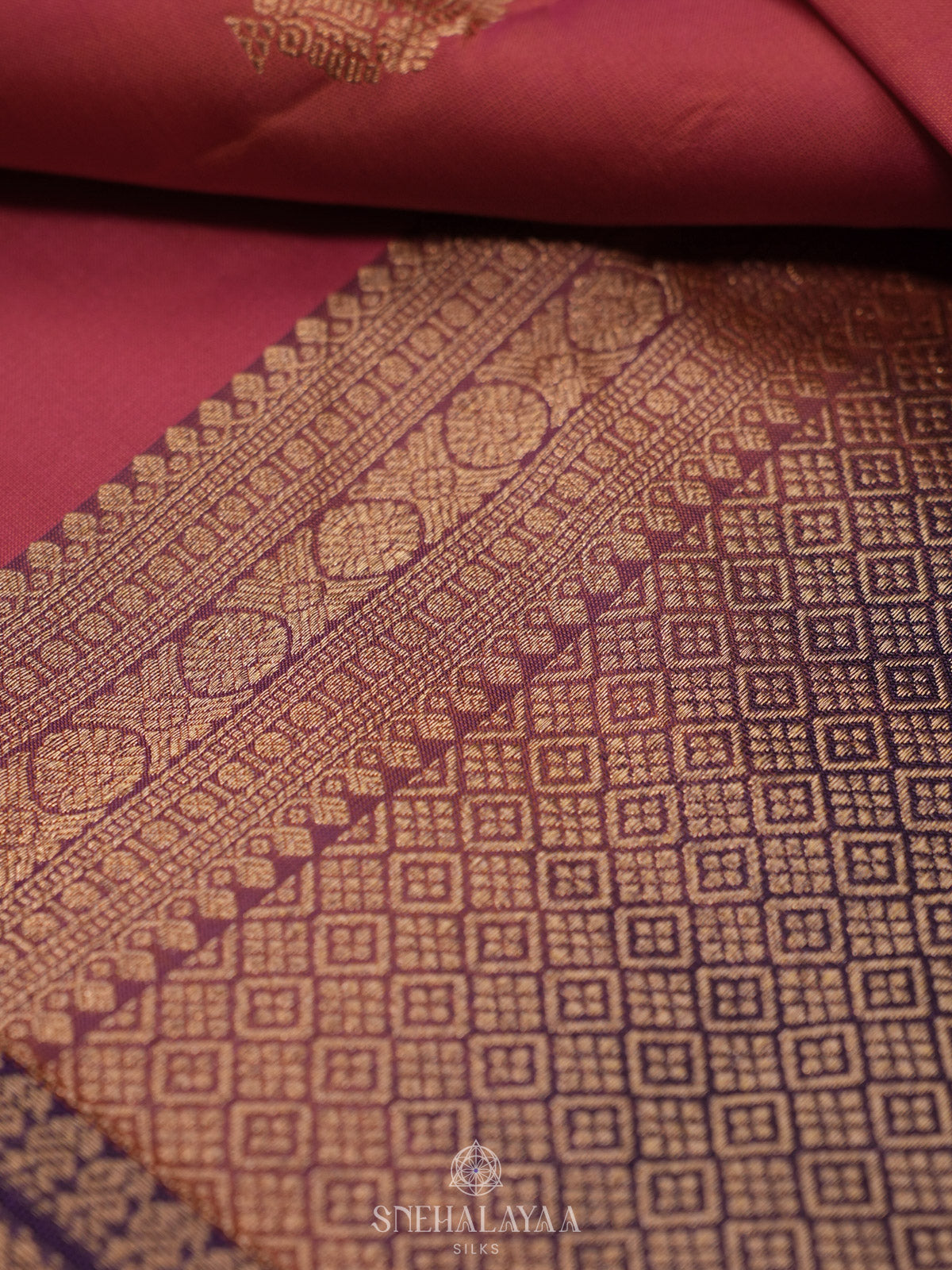Purple Kanjivaram Silk Saree