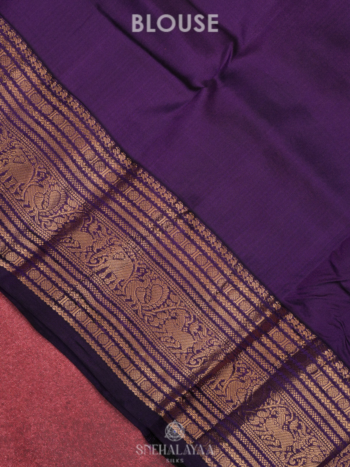 Purple Kanjivaram Silk Saree