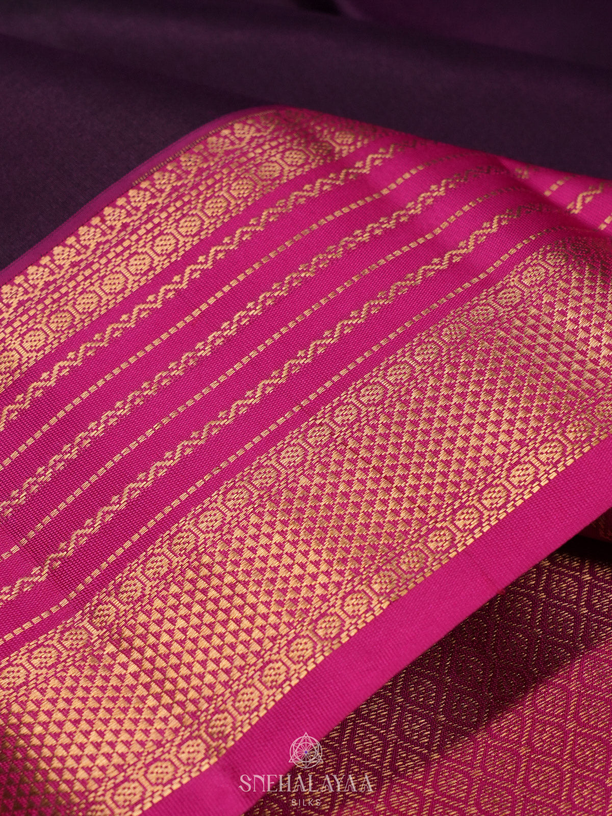 Purple Kanjivaram Silk Saree