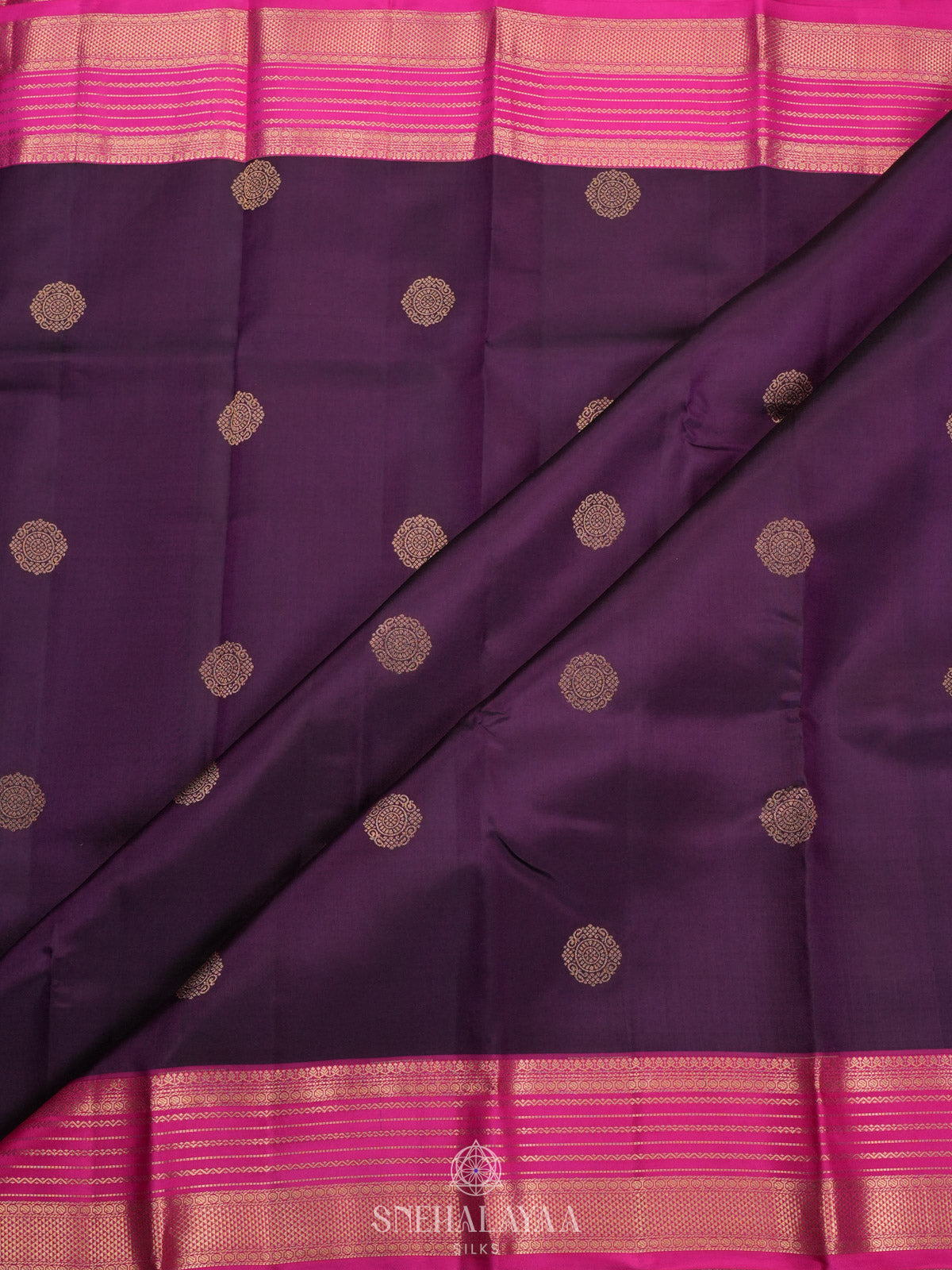 Purple Kanjivaram Silk Saree