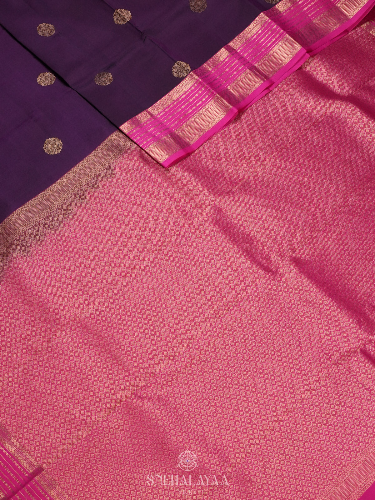 Purple Kanjivaram Silk Saree