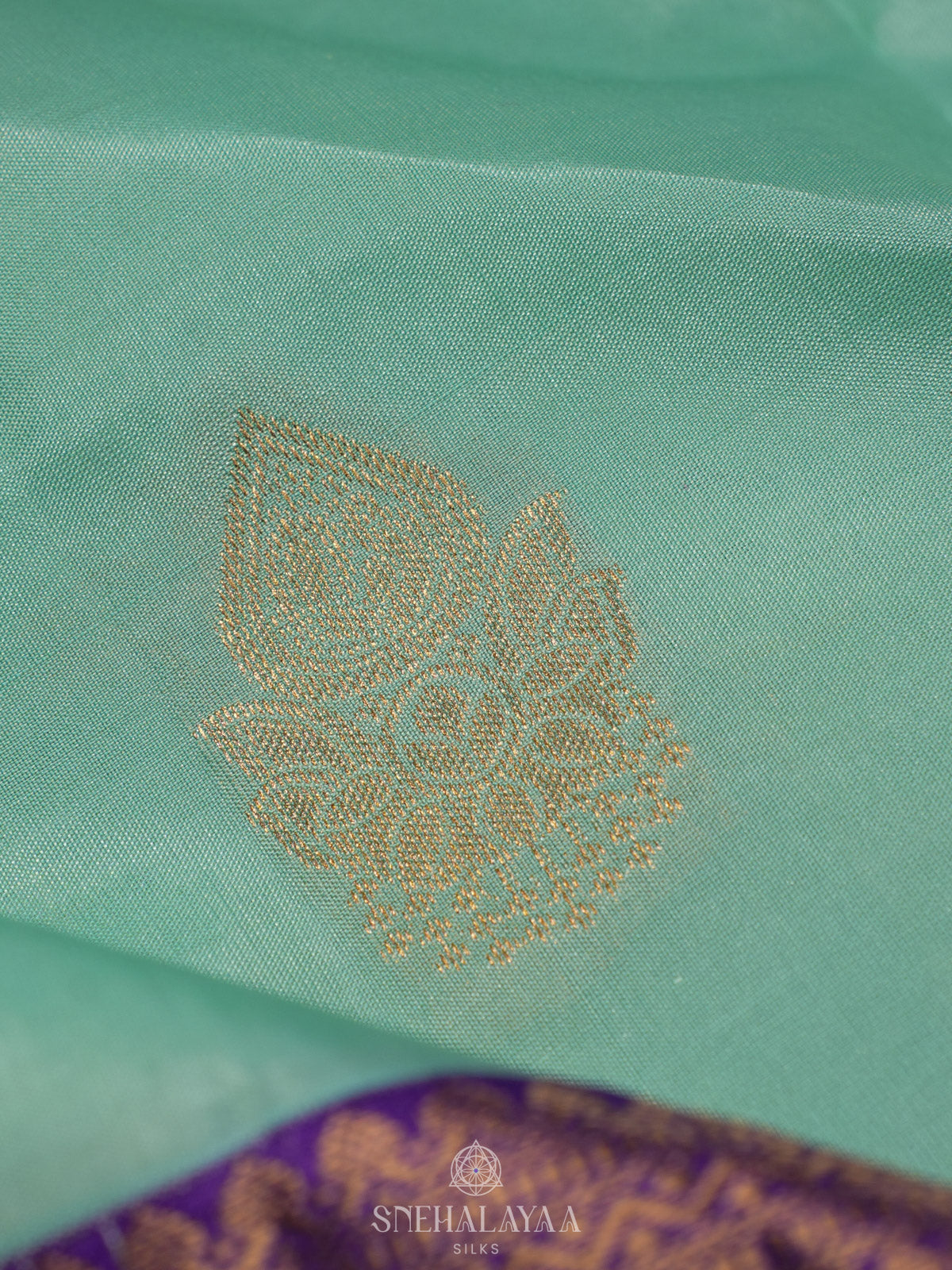 Mint Green Kanjivaram Silk Saree