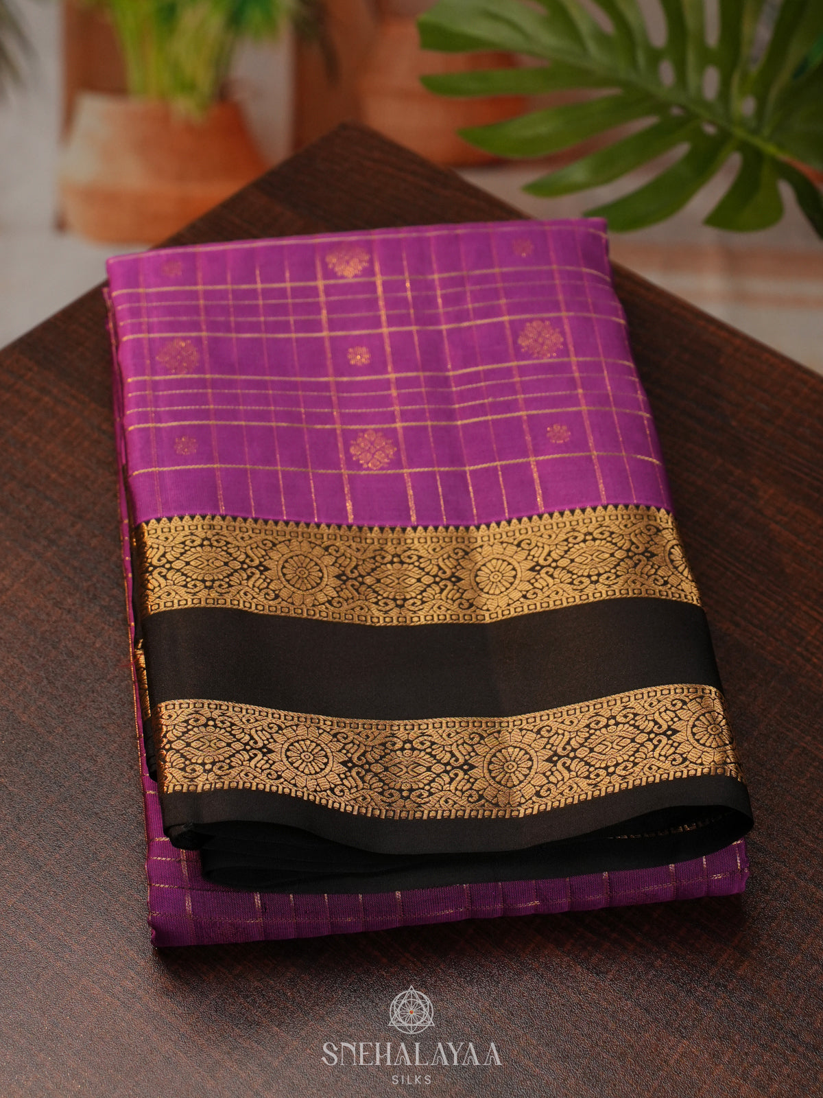 Magenta Pink Kanjivaram Silk Saree