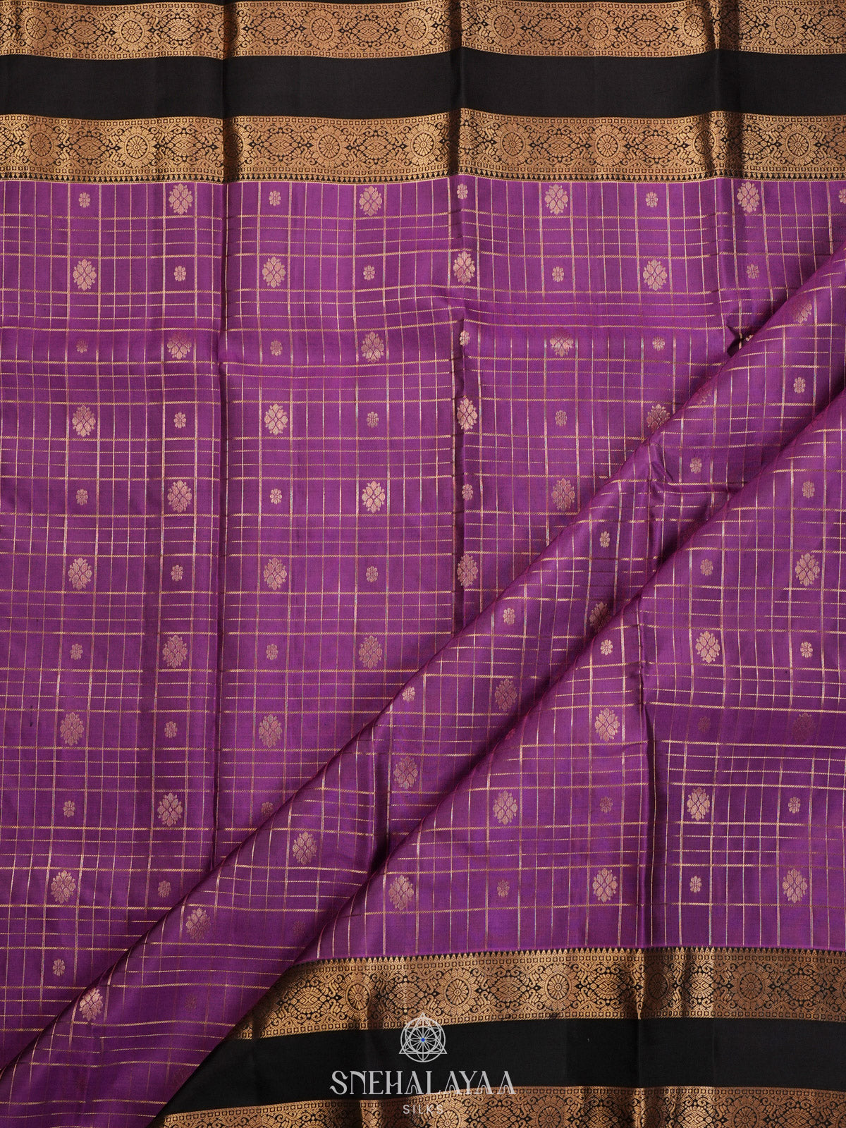 Purple Kanjivaram Silk Saree